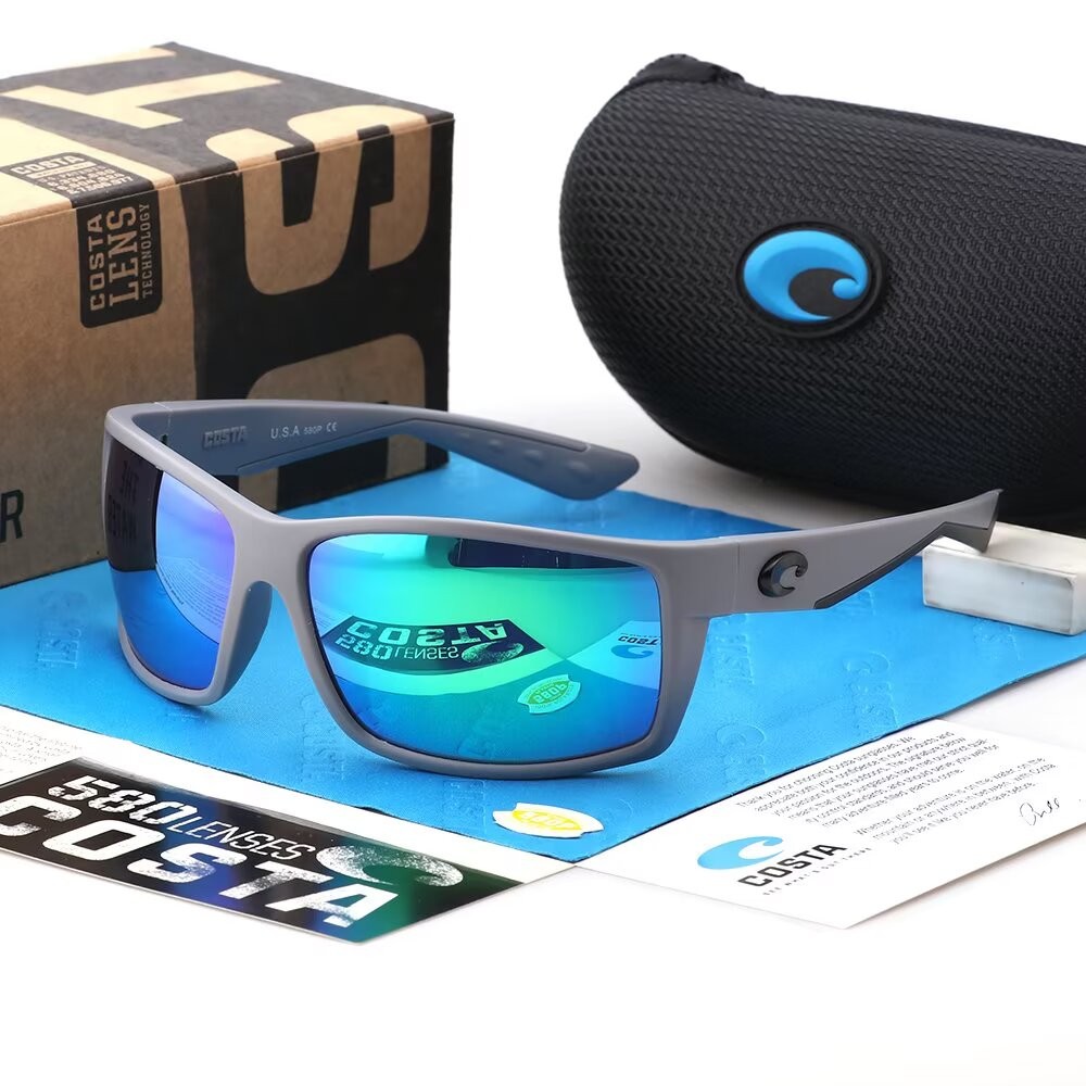 Costa Del Mar Reefton Grey Frame/blue Polarized Lenses