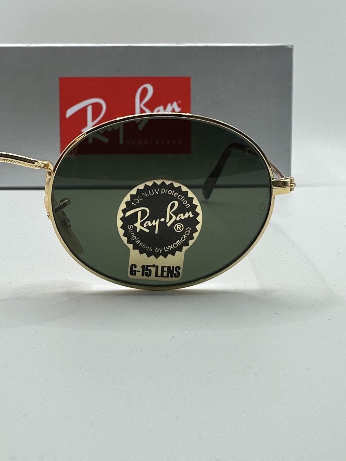 Ray Ban Sunglasses OVAL RB3547 001/31 Gold Frame /Green G-15 Lens 54MM
