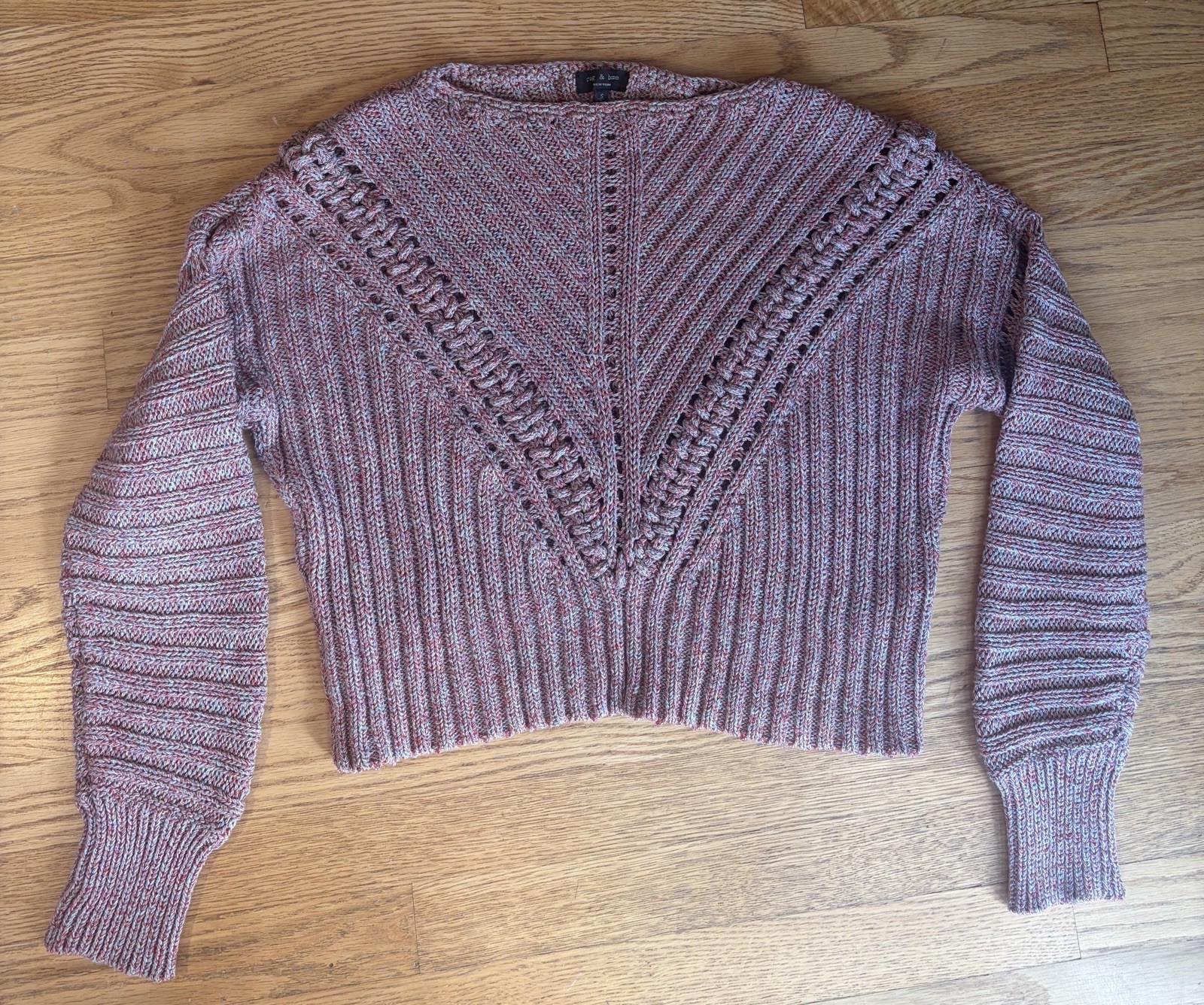 Rag & Bone $395 Roman Cotton Pullover Sweater Small