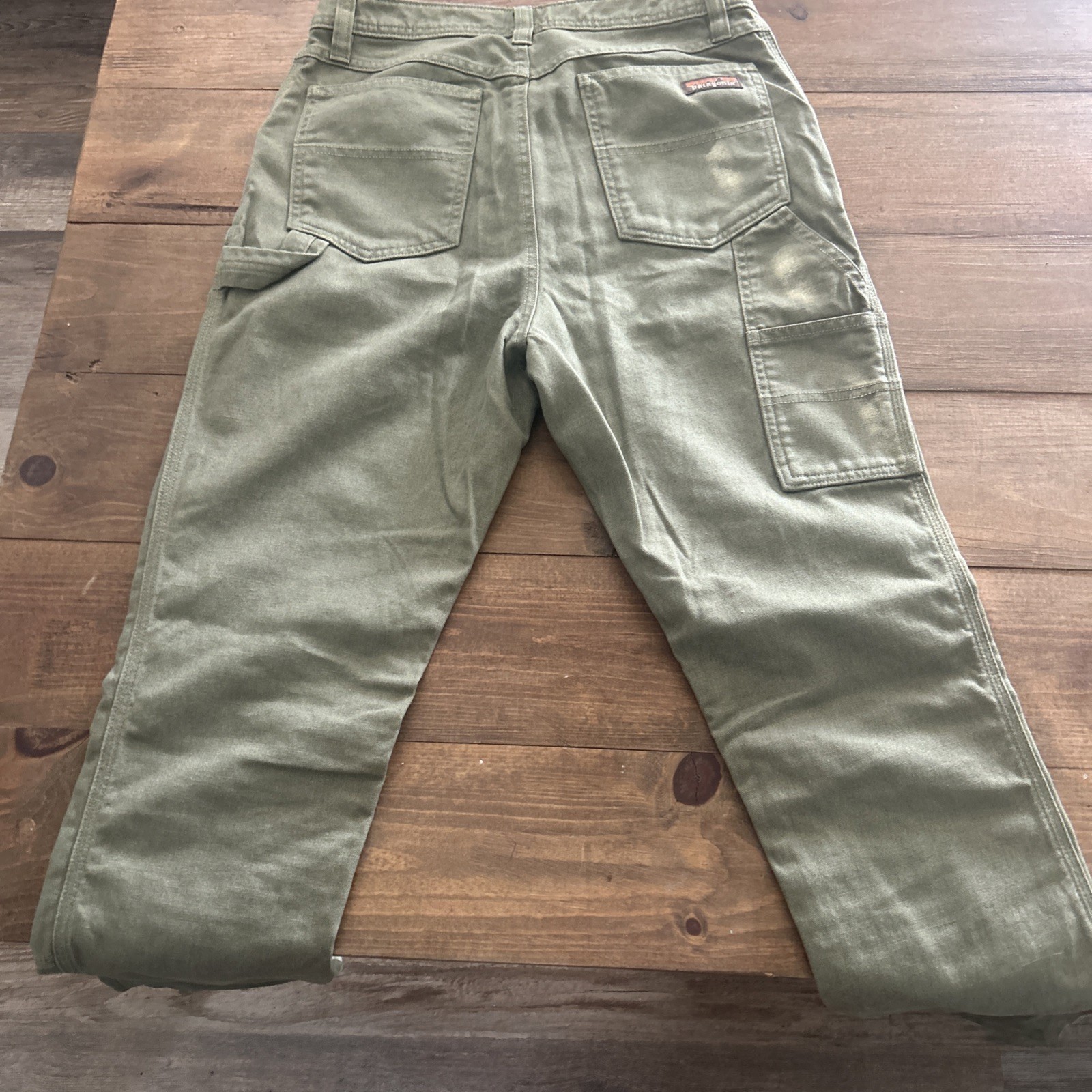 Patagonia Women’s Pants 8 All Seasons Hemp Canvas Double Knee Fatigue Green