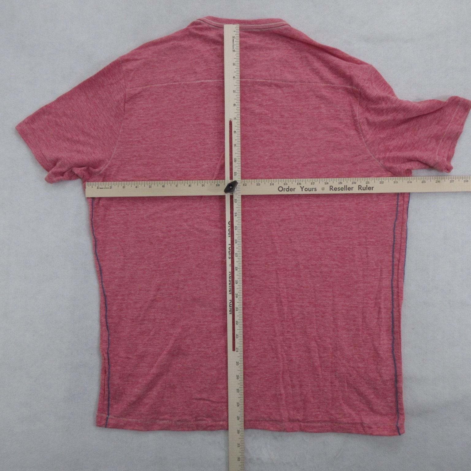 Tommy Bahama Shirt Mens XL Red Relax Crew Neck Cotton Blend Tee New DEFECT