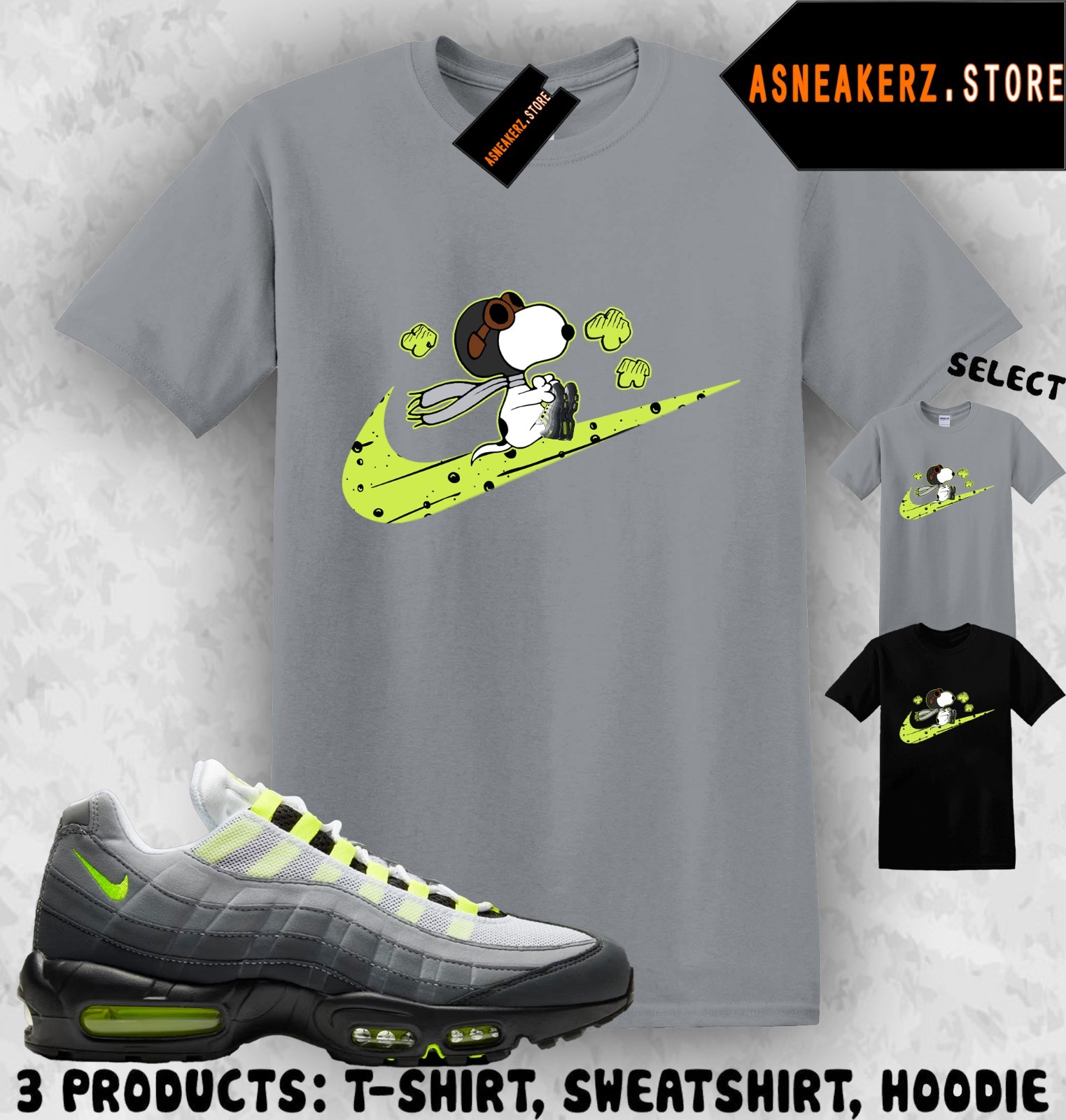 Shirt To Match AM 95 Big Bubble Neon 2026 Sneaker Matching Tee Fly S Dog T-Shirt