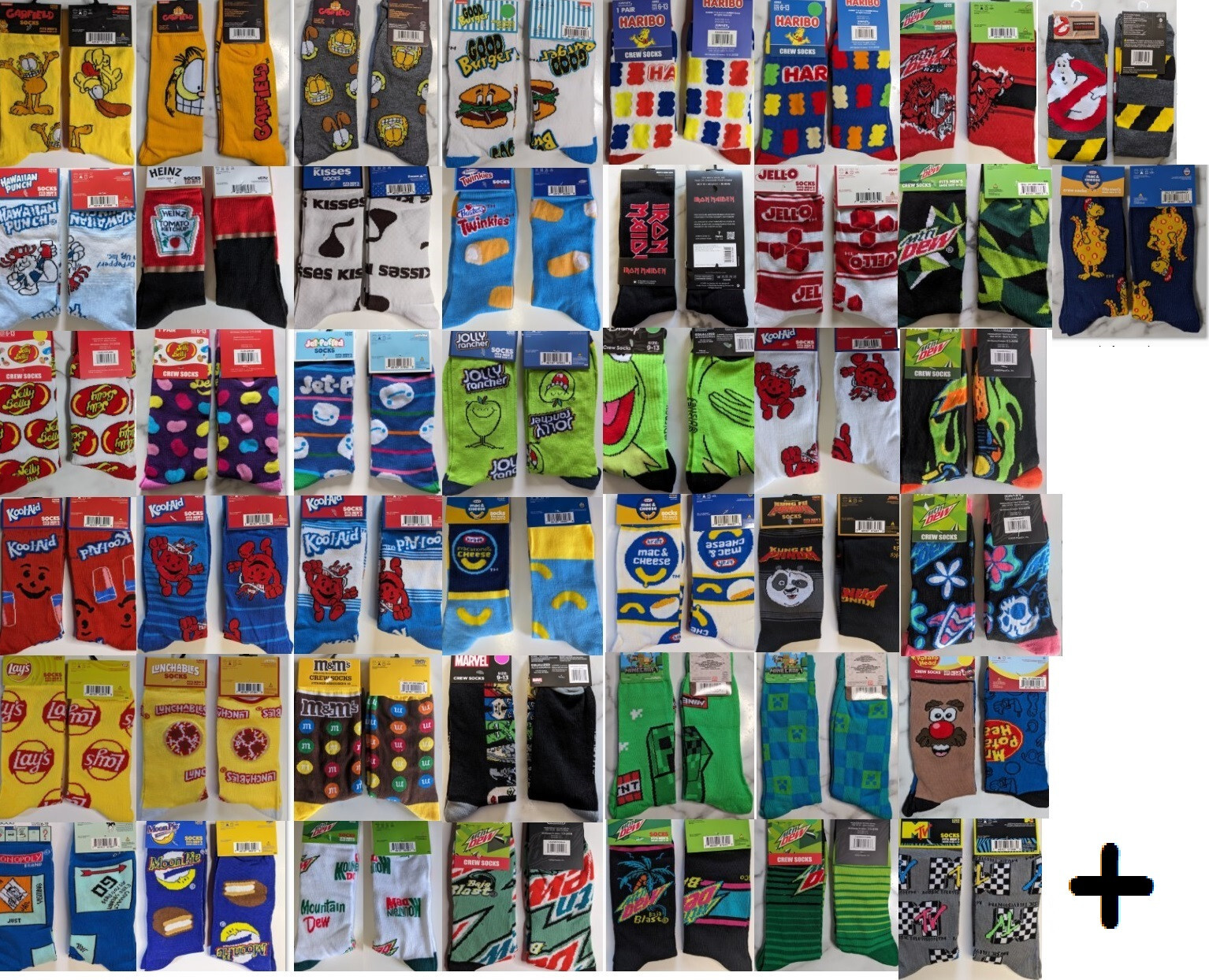 Odd Sox Crazy Socks Mens Size 6-12 Crew Socks Novelty Gift Gag Funny Food 2024 B