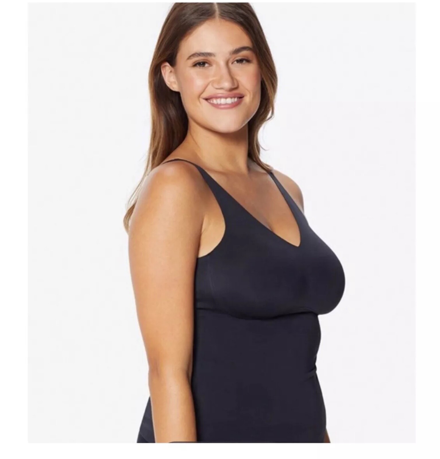 RUBY RIBBON SECOND SKIN V NECK CAMI #1808 NEW!