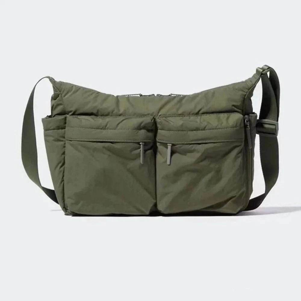 UNIQLO Casual Multi-pocket Messenger Bag Women Fashion Nylon Shoulder Bag Travel