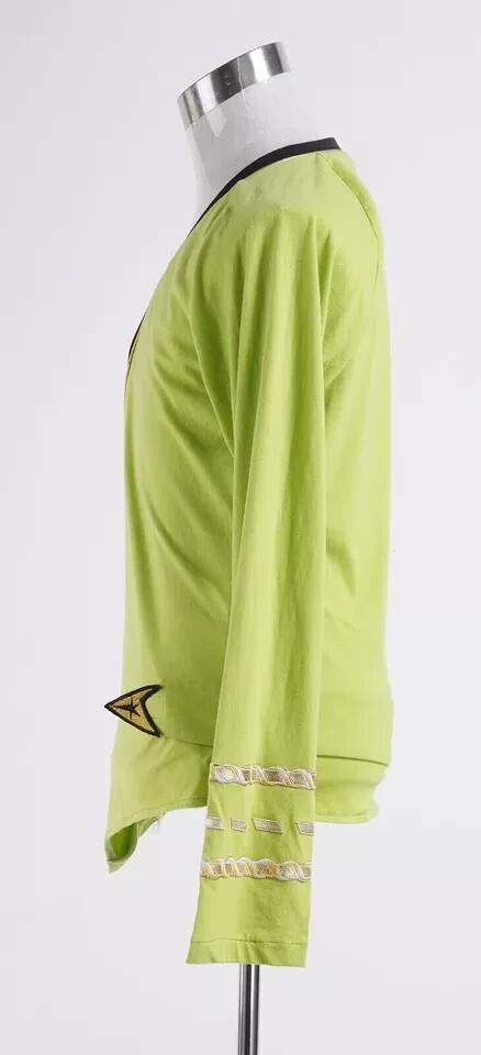 HOT Star Trek TOS Green Wrap Command Cosplay Halloween Carnival Costume Party