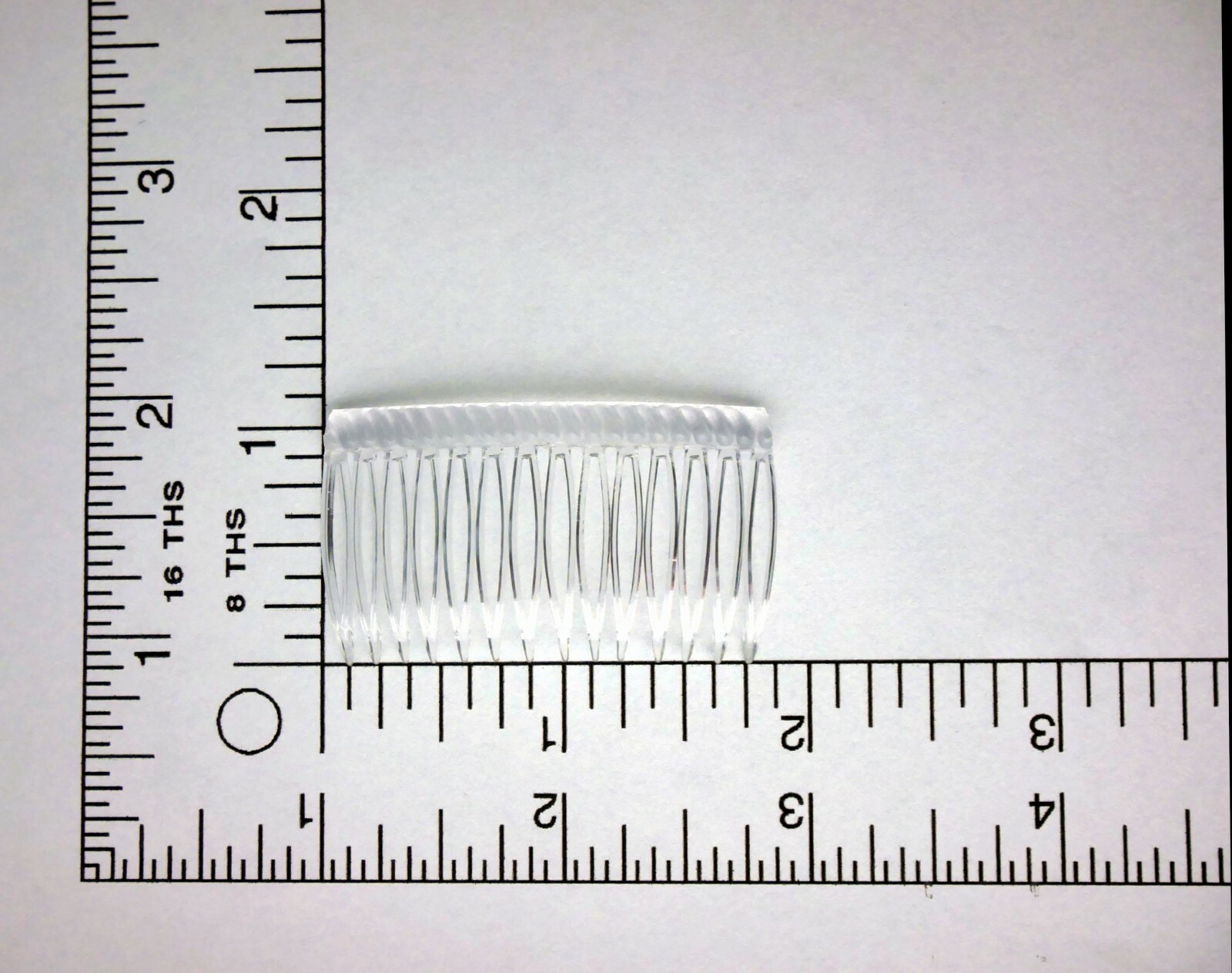 4 Combs x Good Hair Days Grip-Tuth® 1 3/4″ Clear Shorty Combs Made in USA 40162