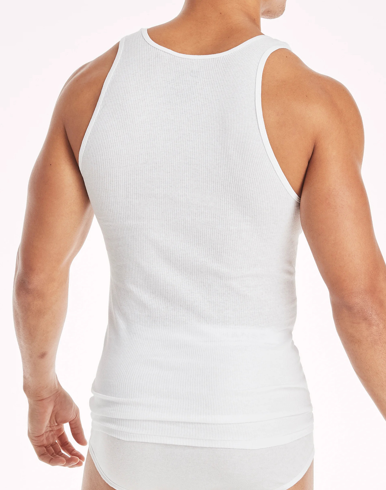Hanes Tank Undershirt 10-Pack ComfortSoft Value Tag Itch Free Ribbed White S-3XL