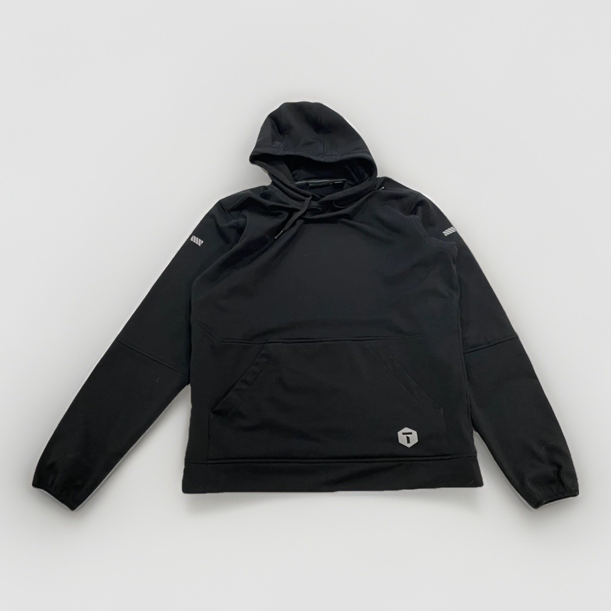 Truewerk M2 Grid Pullover Hoodie Mens Medium Black Workwear Tech Fleece F22