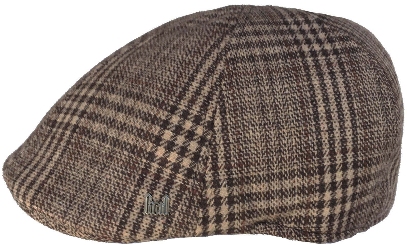 Headchange Econo Plaid Wool Blend 6 Panel Ivy Hat Duck Bill Scally Cap Driver