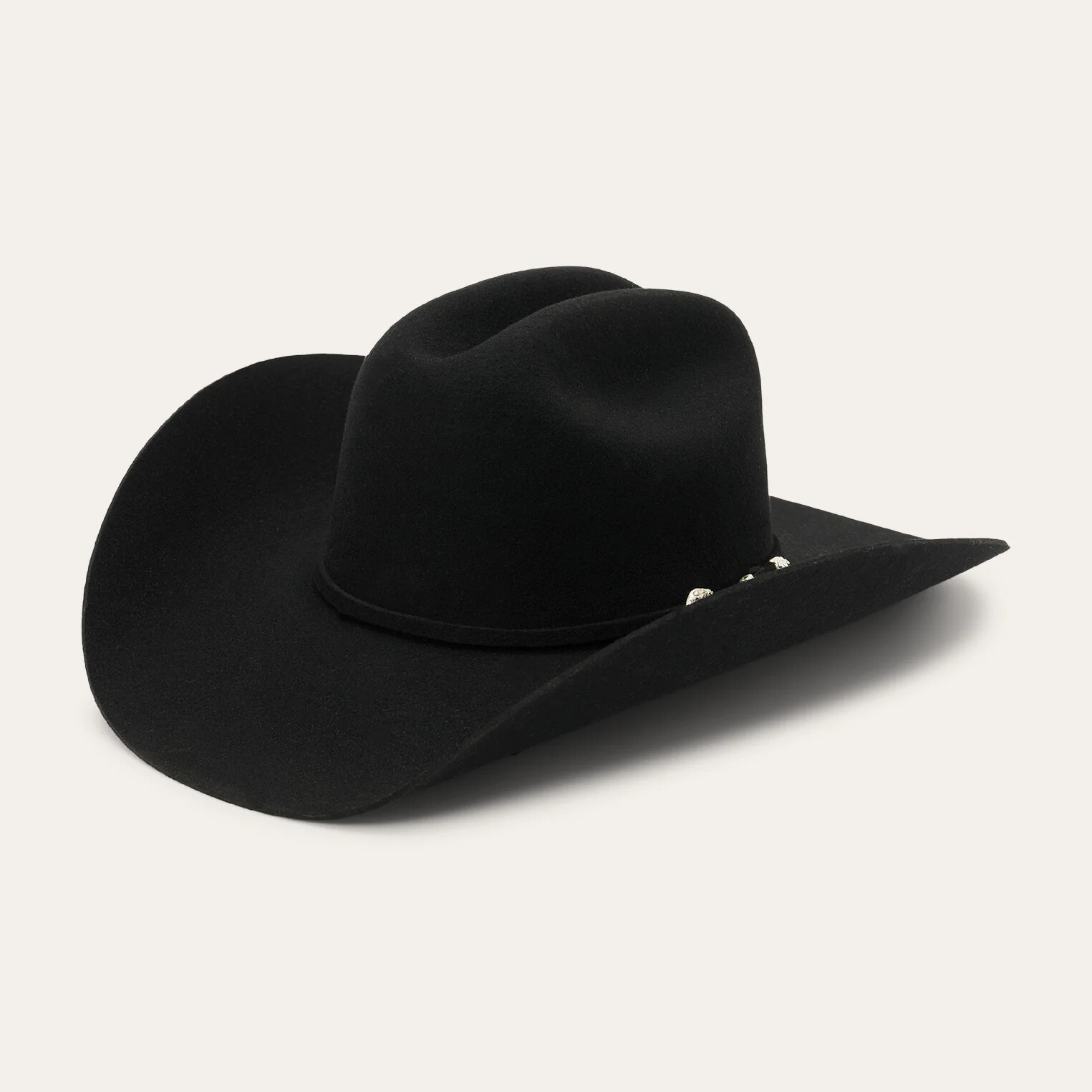 Stetson® 4X Duncan Black Felt Hat 4 1/4″ BRIM With Free Hat Brush