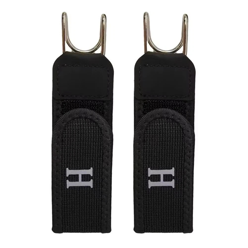 2PCS Tactical Metal Hook Elastic Belt Buckle-Less Invisible Waist Belt Closure