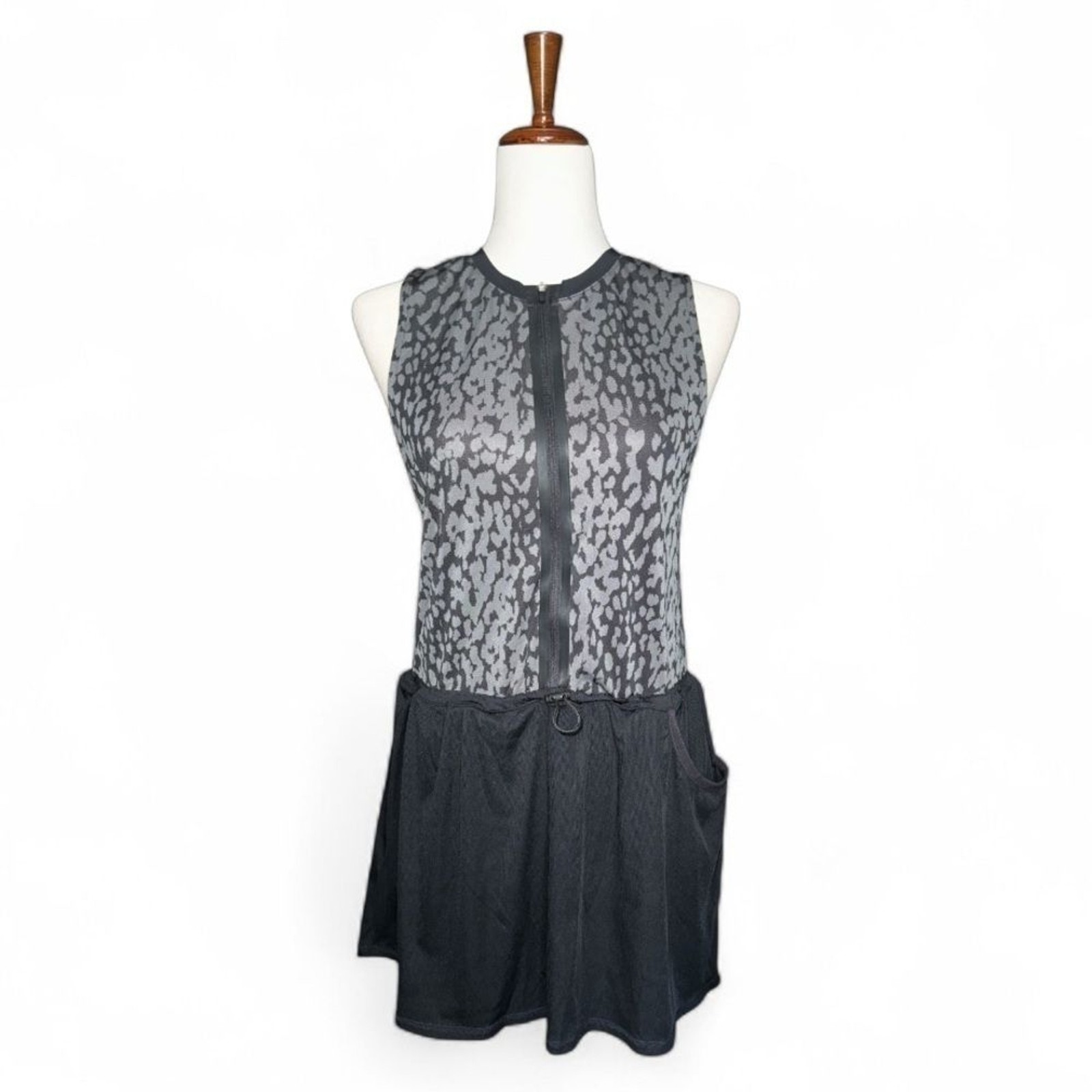 NWT Varley Lagoda Tennis Dress Shadow Animal Print Small Pickleball