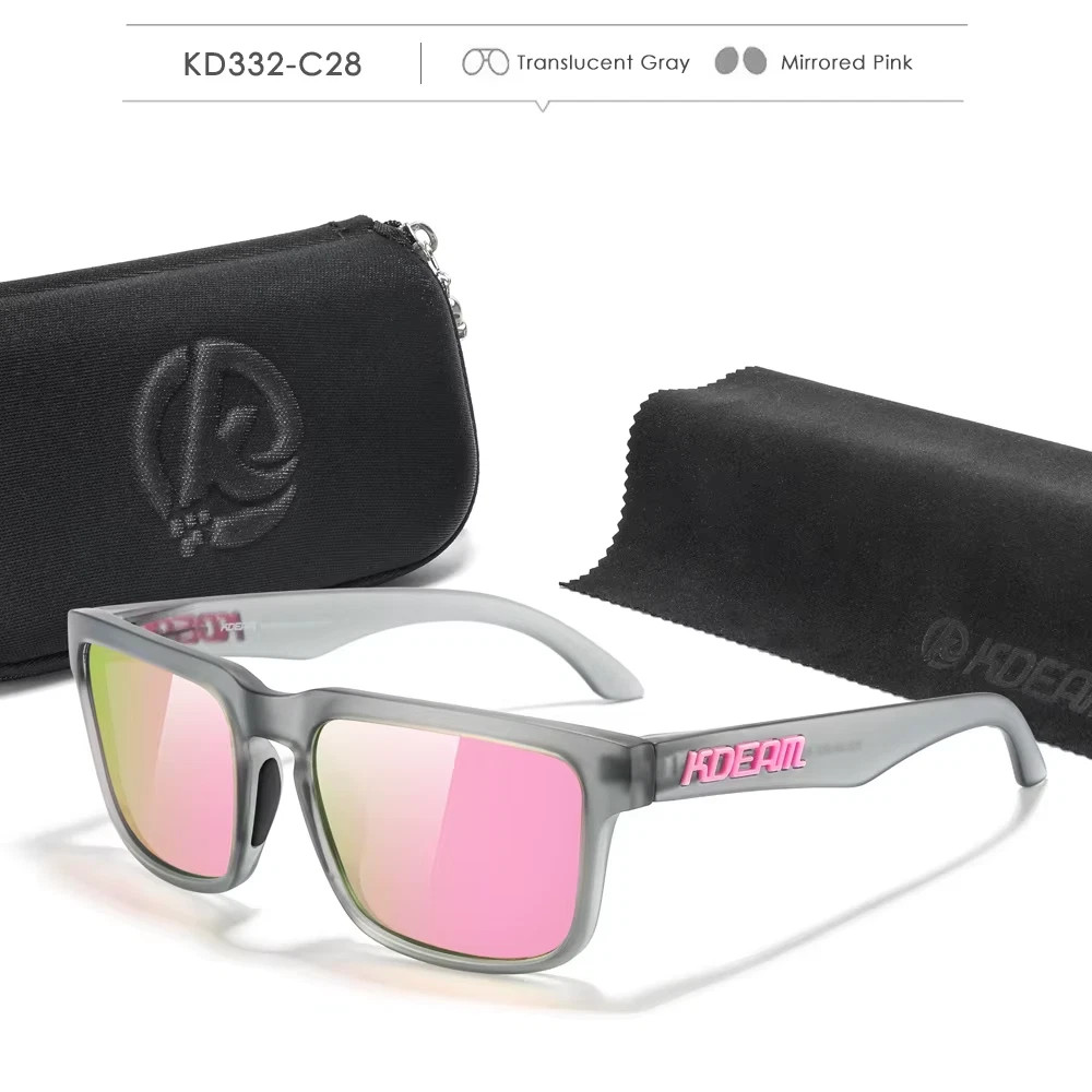 KDEAM Photochromic Polarized Sunglasses Men Women UV400 Sport Eyewear with Case