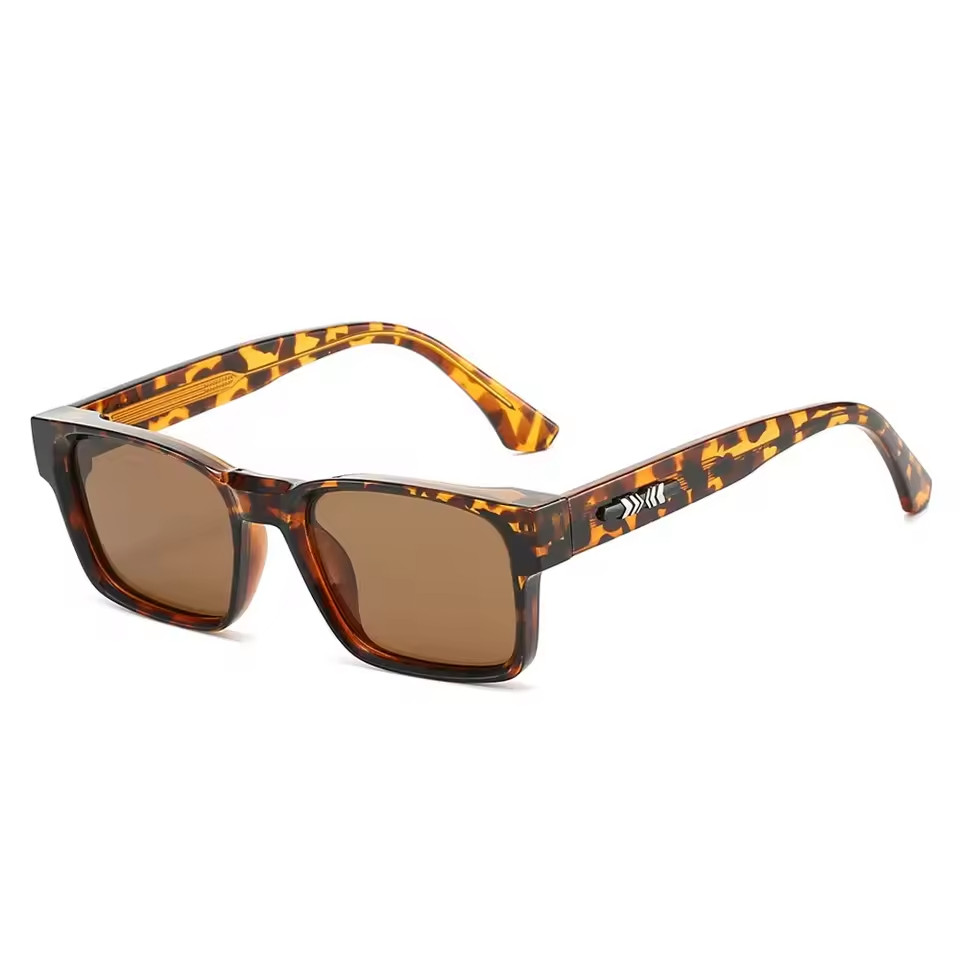 Polarized Square Sunglasses Men UV400 Unisex Metal Core Frame Outdoor Driving Fi
