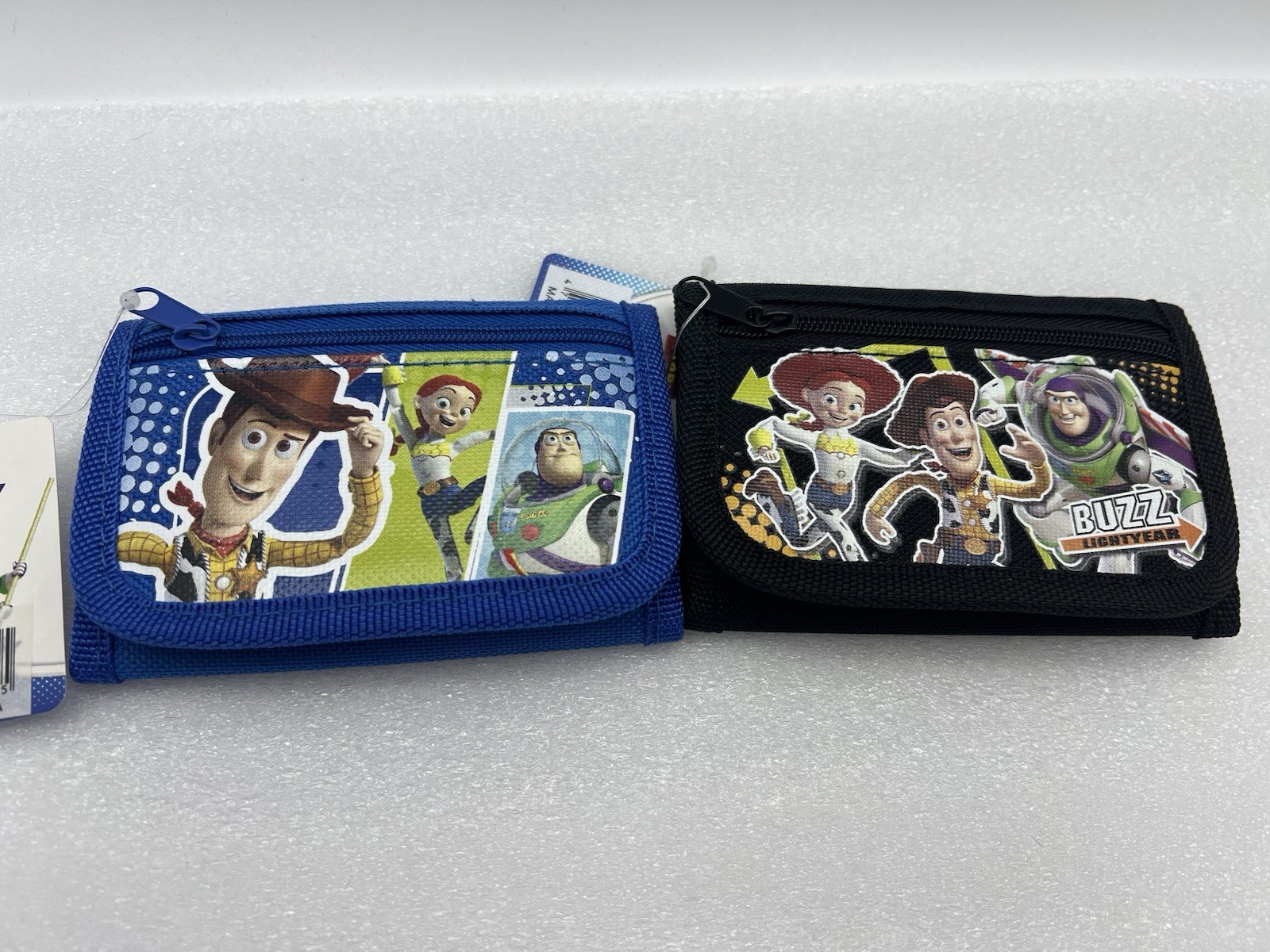 Disney Toy Story Small Tri-Fold Wallets (Set Of 2-Black & Blue)