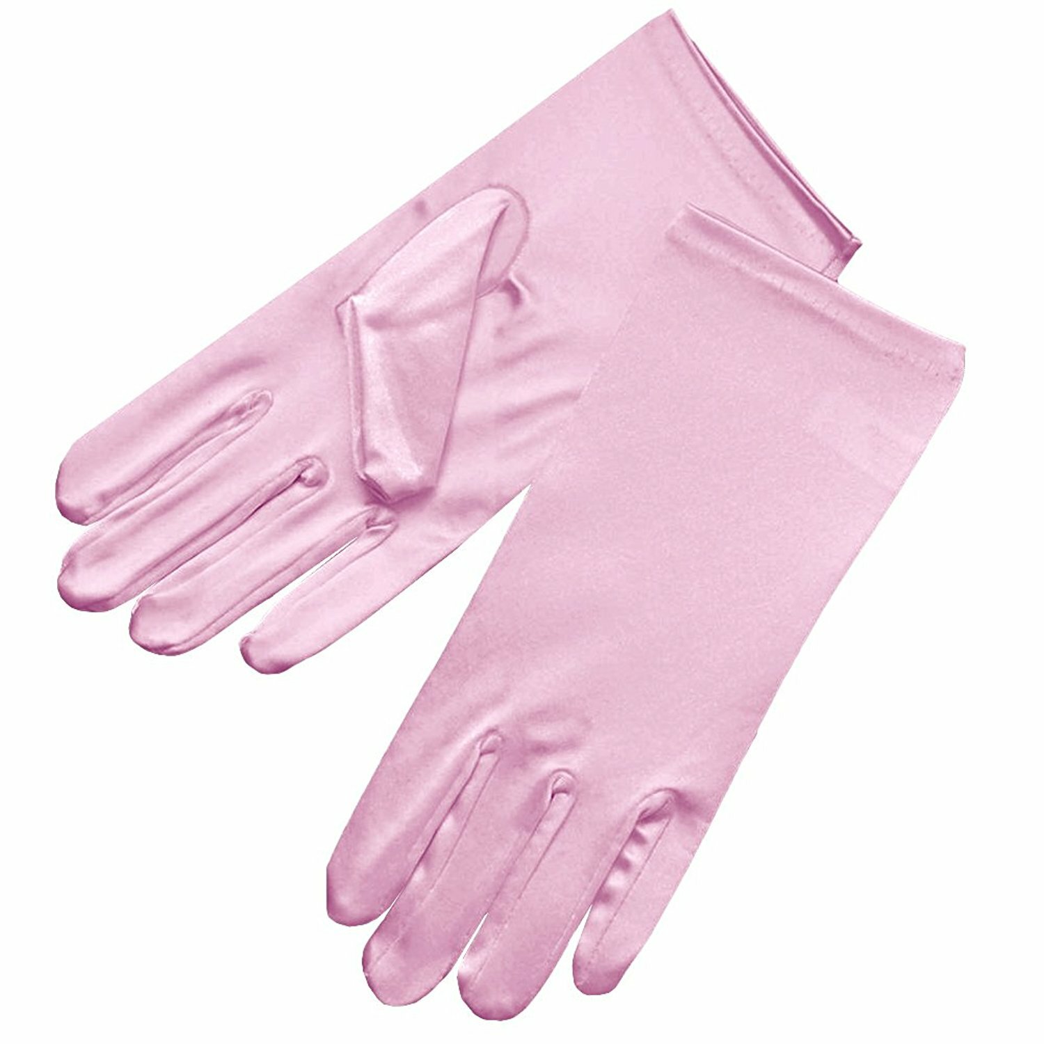 Women’s Short Opera Satin Gloves Wrist Banquet Gloves Valentine’s Day Bridal US
