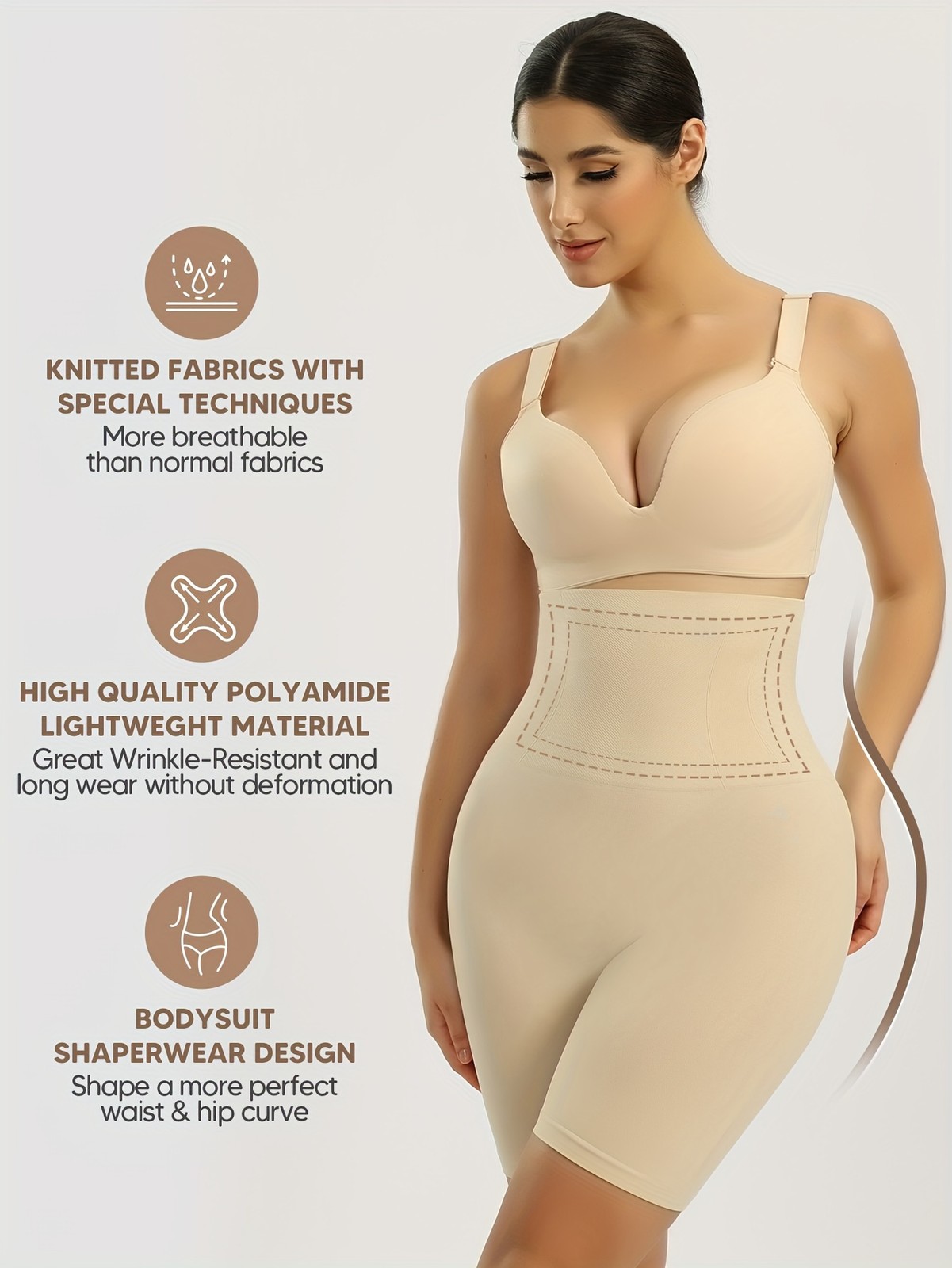 Women Tummy Control Shapewear High Waisted Body Shaper Shorts Slimming Panties