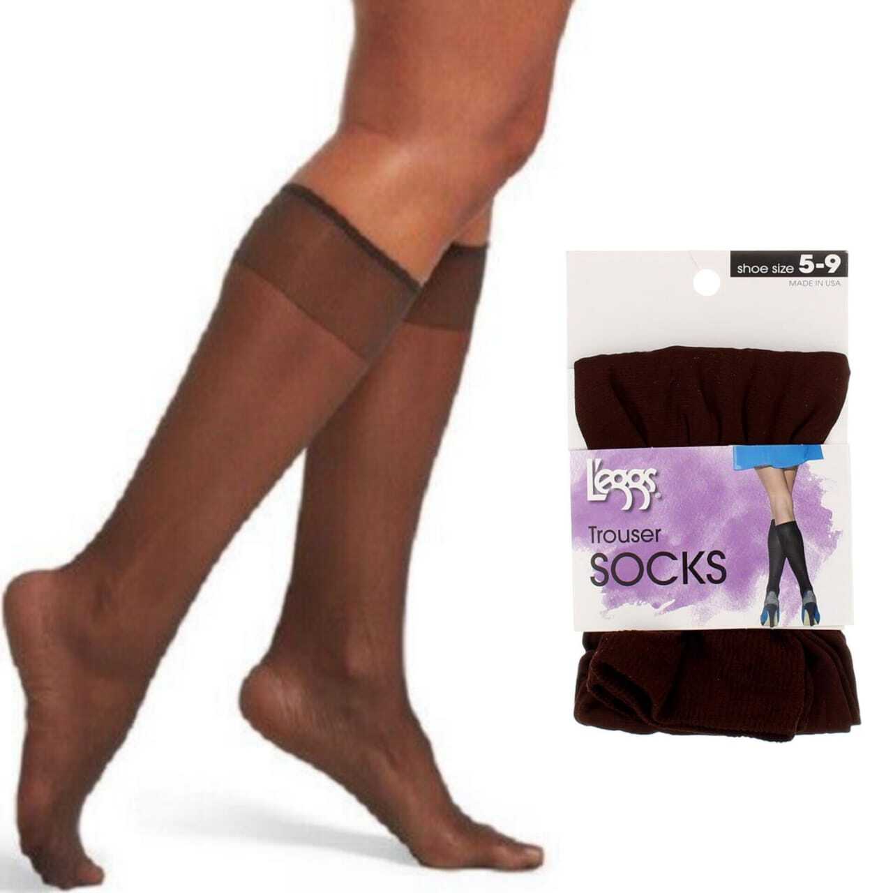 3-12 Pairs L’eggs® Women’s Trouser socks size 5-9 “MADE IN USA”