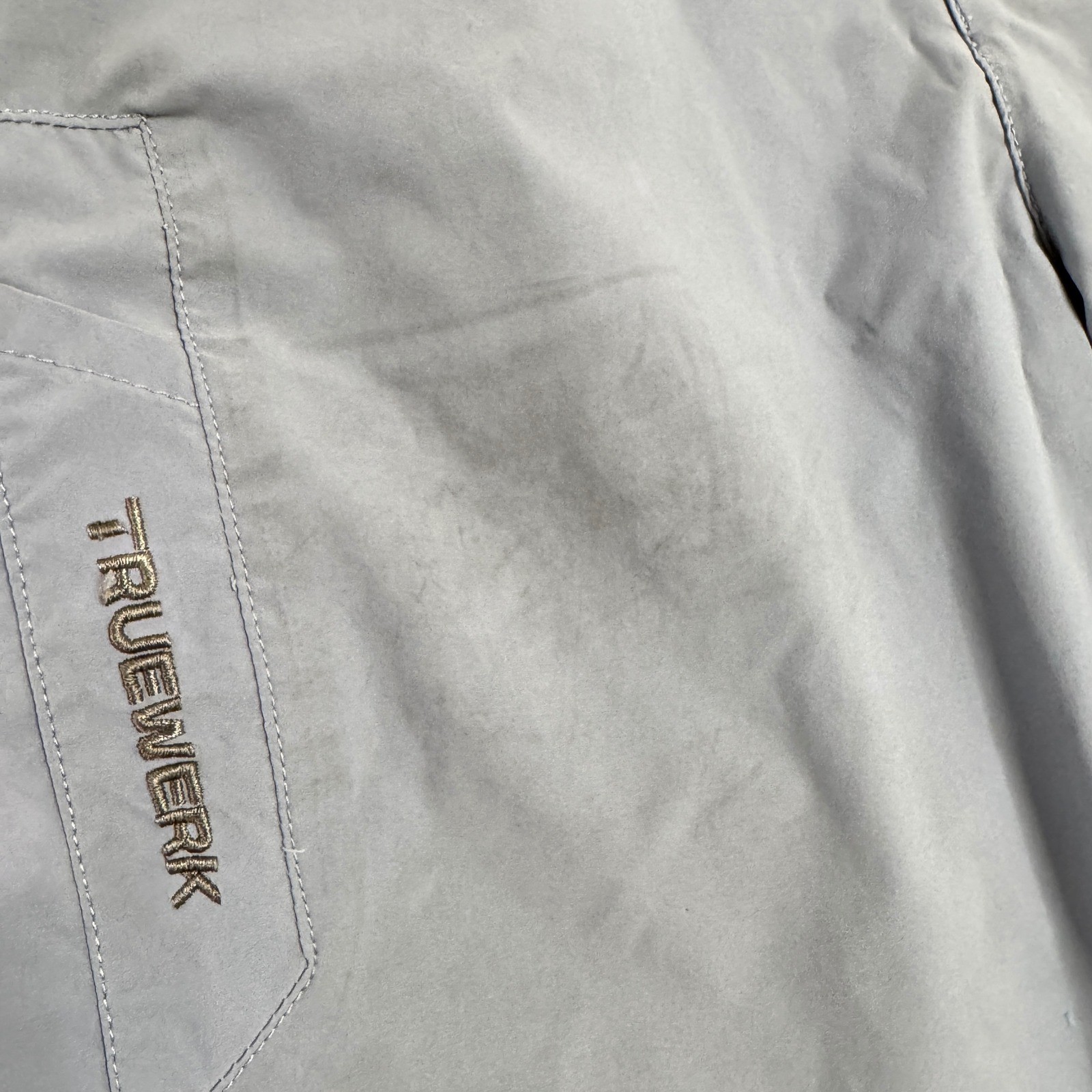 Truewerk Cloud Short Mens Large Blue Grey Performance Work Utility Cargo Shorts