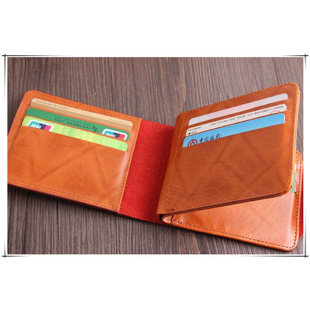 Men’s Novelty US 100 Dollar Wallet PU Leather Bill Money Billfold Card Holder US