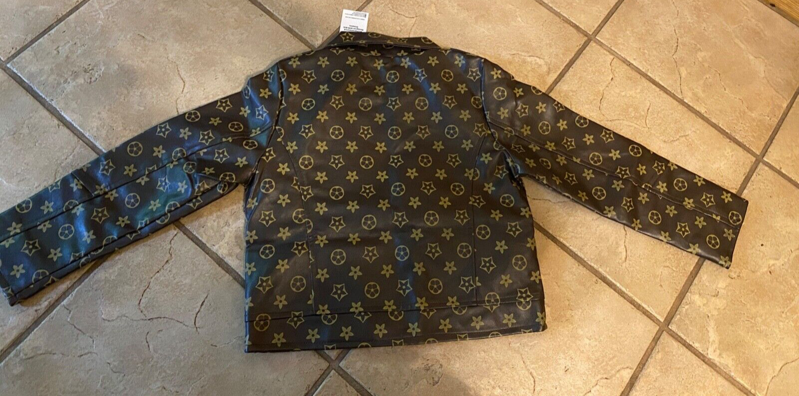 Cool Kids Brooklyn’s YT Style Size 120 (5T) Brown Faux Leather Jacket Fashion