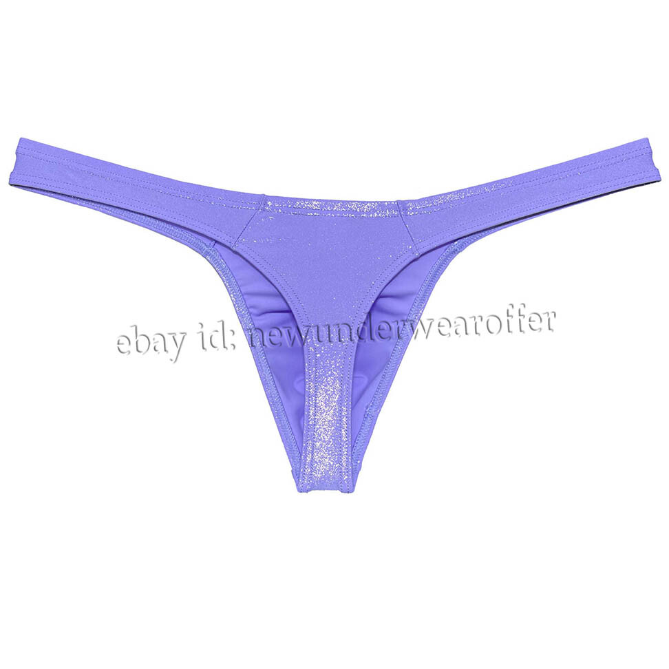 Men Shiny Wet Look Bikini Underwear Classical T-back Bulge Pouch Jockstrap Pants