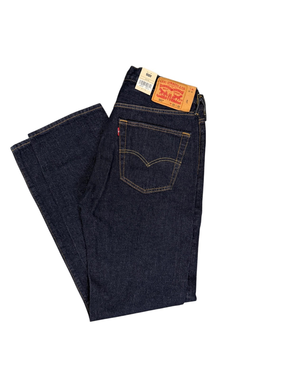 Levi’s Men’s 501 Original Jeans Dark Blue Indigo Rinse 005013408