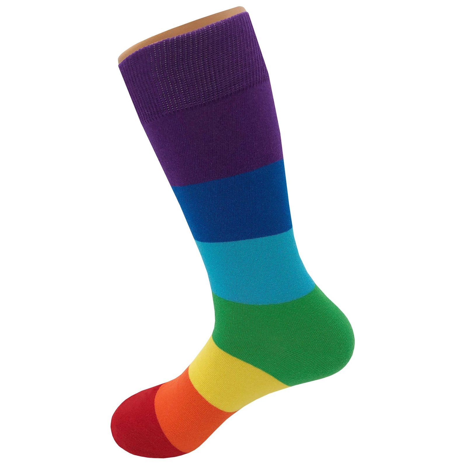 NWT Pride Dress Socks Novelty Men 8-12 Multicolor Crazy Fun Sockfly