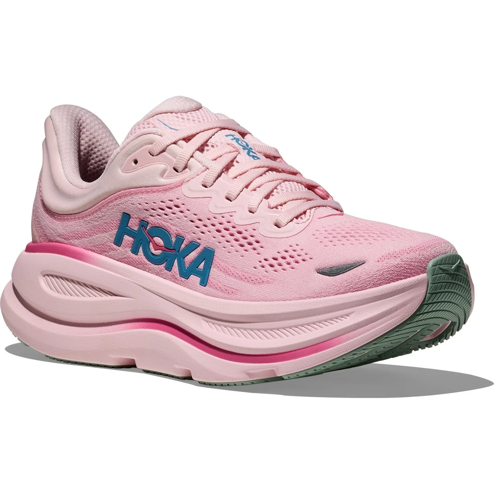 HOKA Bondi 9 Road-Running Shoes – Women’s,Color: Rose Tea-Petal, Brand New