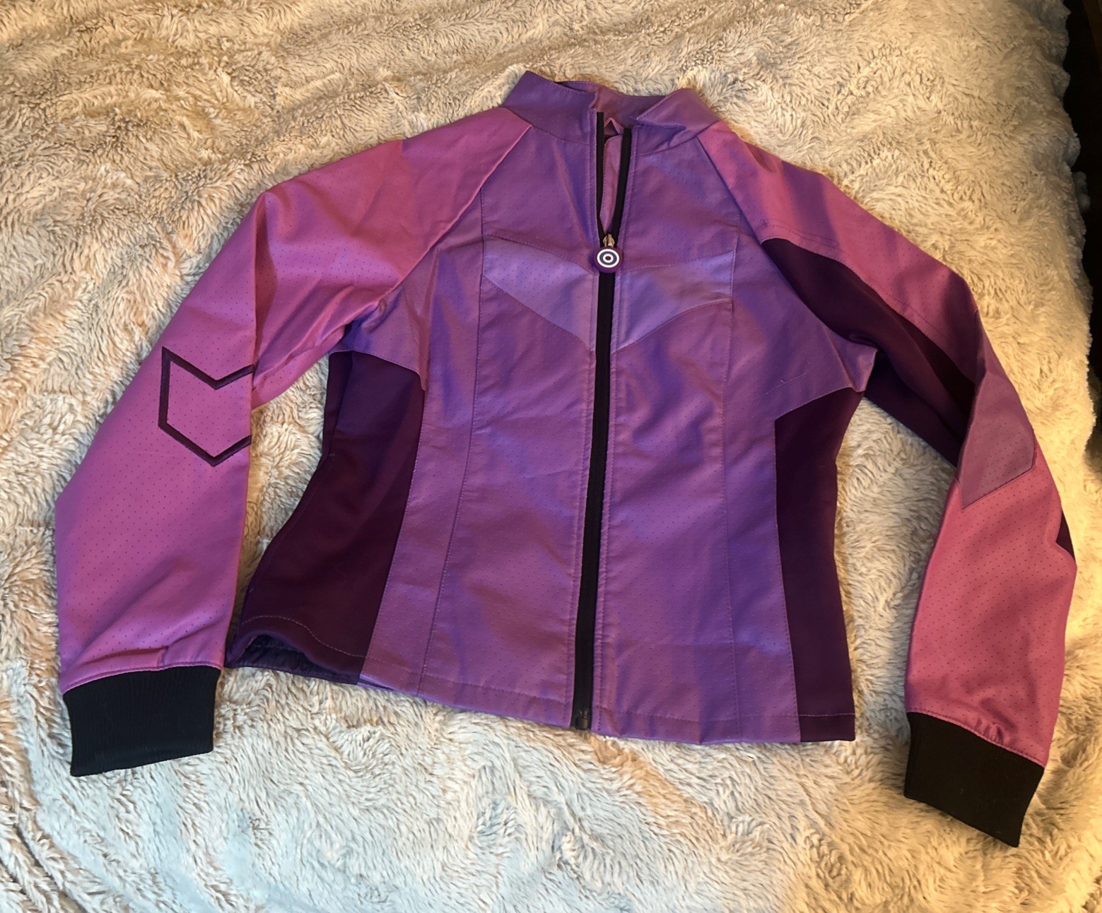 Disney Store Marvel Hawkeye Kate Bishop Ladies’ Jacket Cosplay Purple SZ Med