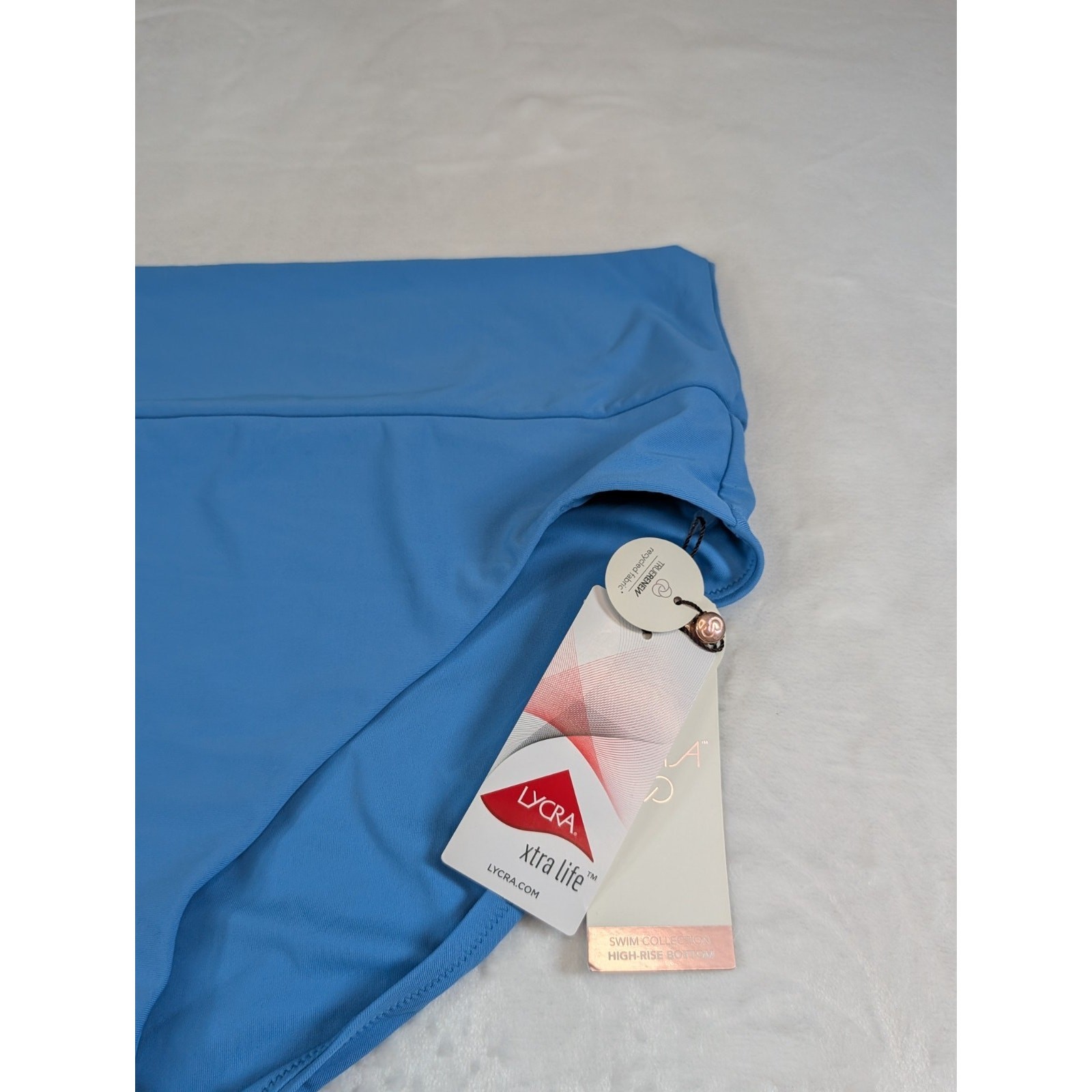 Calia Women’s Size XXL Wide Banded High Rise Swim Bottoms Tranquil Blue NWT