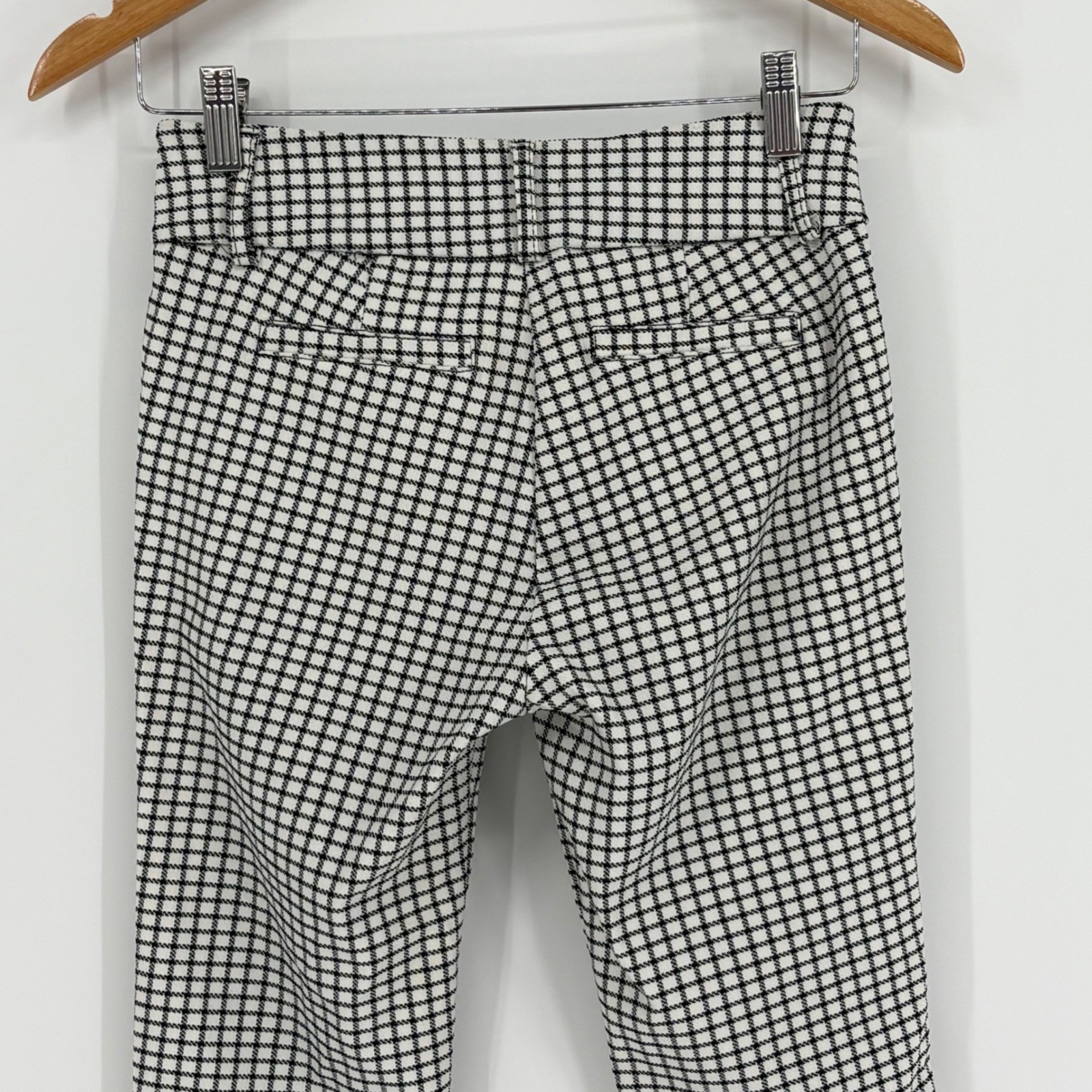 Shinestar Gingham Checkered Pants Black White Y2K Stretch Women Size Large