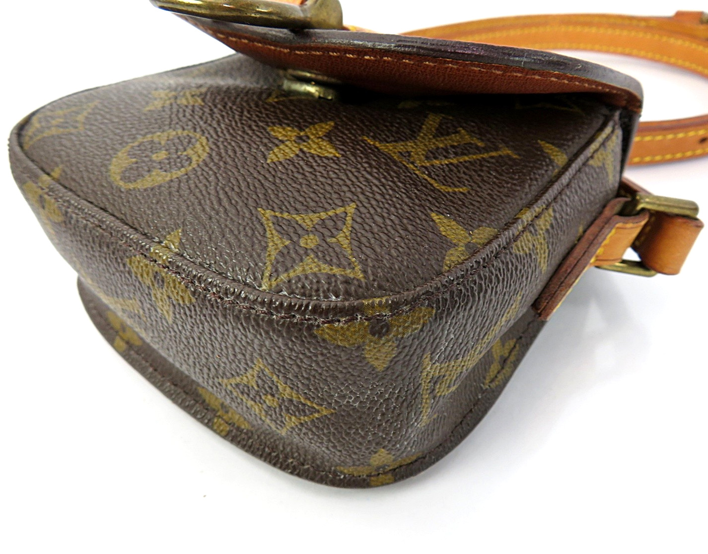 Auth LOUIS VUITTON Saint Cloud Mini Monogram Shoulder Bag Purse #64161