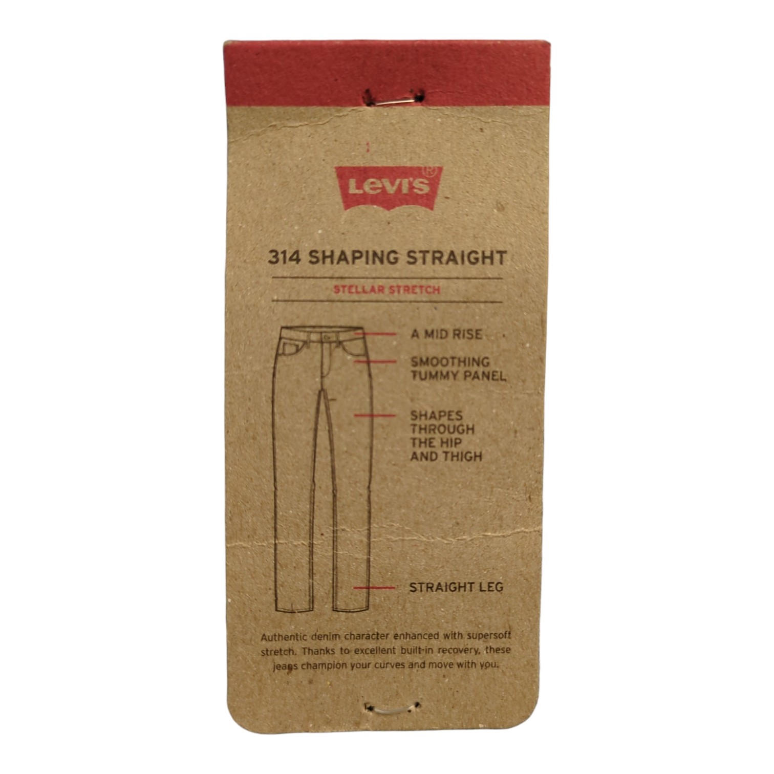 Levi’s Women’s 314 Shaping Straight Mid-Rise Stretch Denim Jean