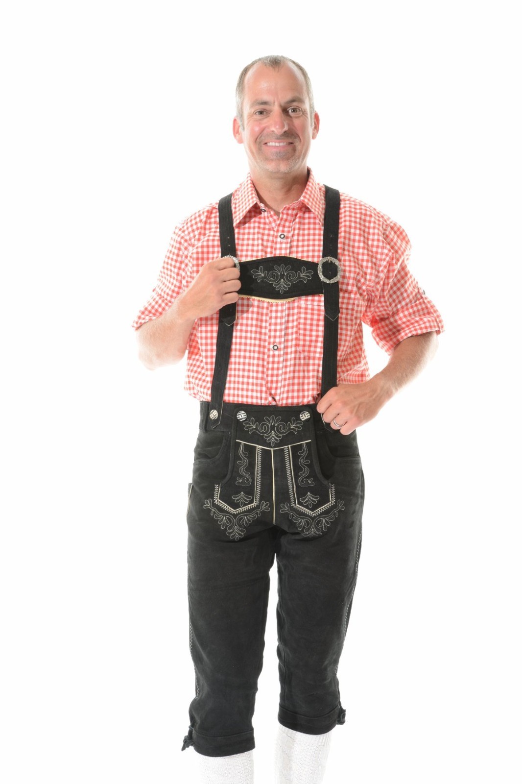 NEW Authentic Bavarian Oktoberfest Lederhosen BLACK FOREST GERMAN Lederhosen