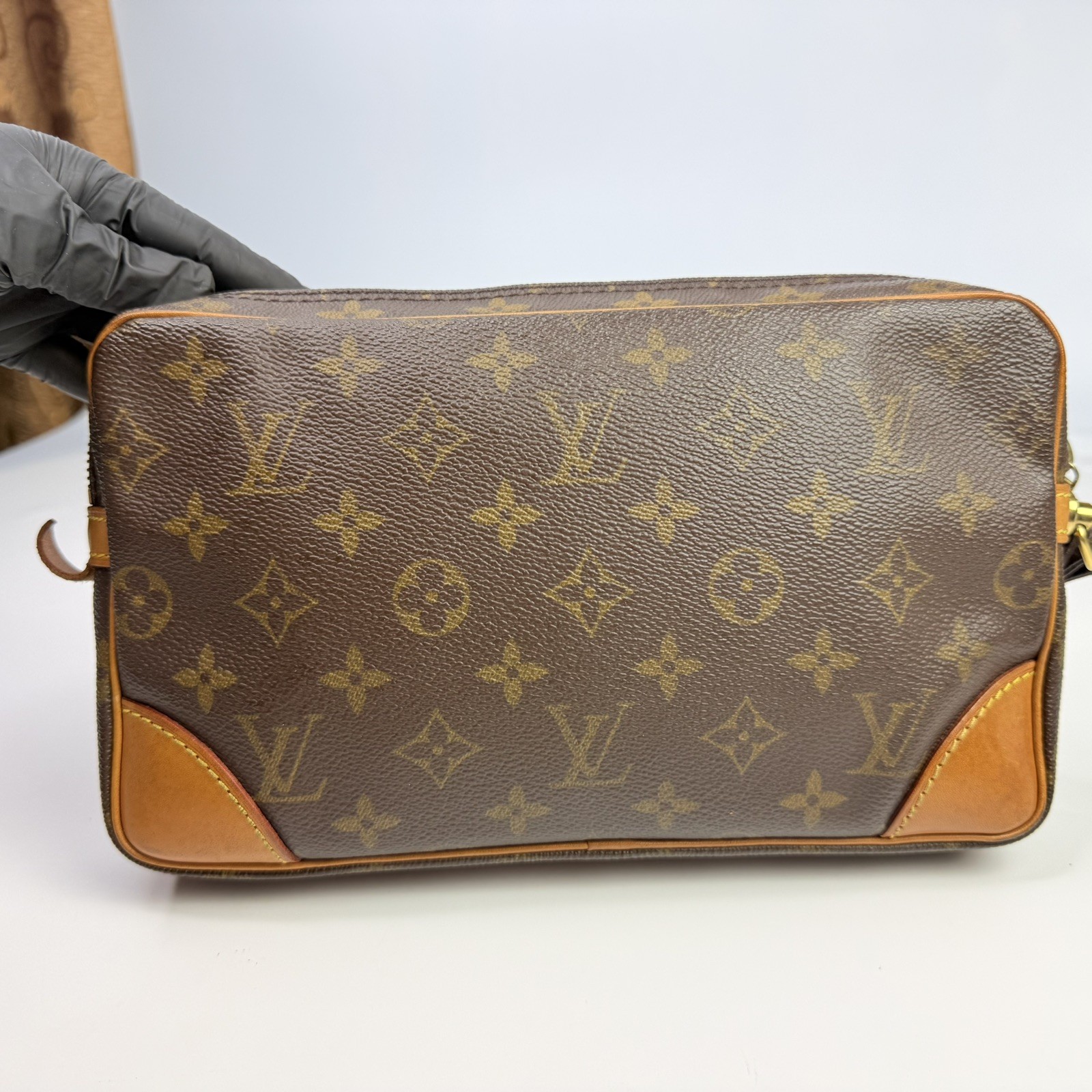 LOUIS VUITTON Marly Dragonne GM Handbag/Clutch Vintage Monogram Authentic