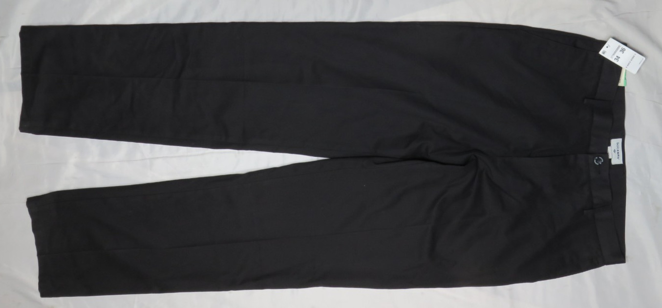 LEVIS DOCKERS PANTS 34X36 BLACK CLASSIC FIT CHINO BEST PRESSED STRETCH NEW NWT