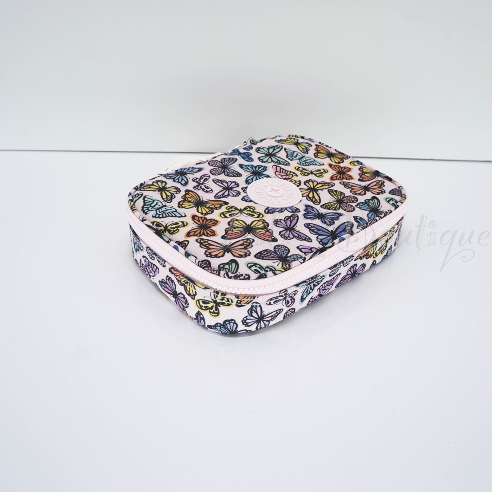 Kipling 100 Pens Case Pencil Accessory Box Polyester AC7252 Butterfly Day Multi