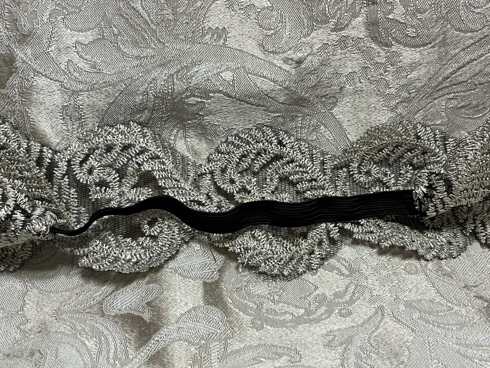 Women Lace Headband Stretch Hairband Elegant Wide Headwrap