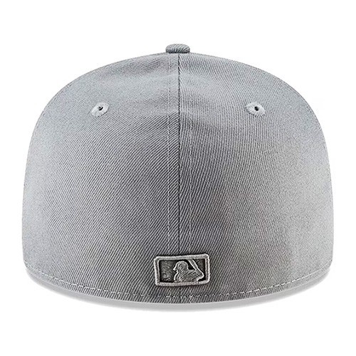 New Era New York Yankees 5950 Fitted Hat MLB Basic Solid Color Storm Gray Cap