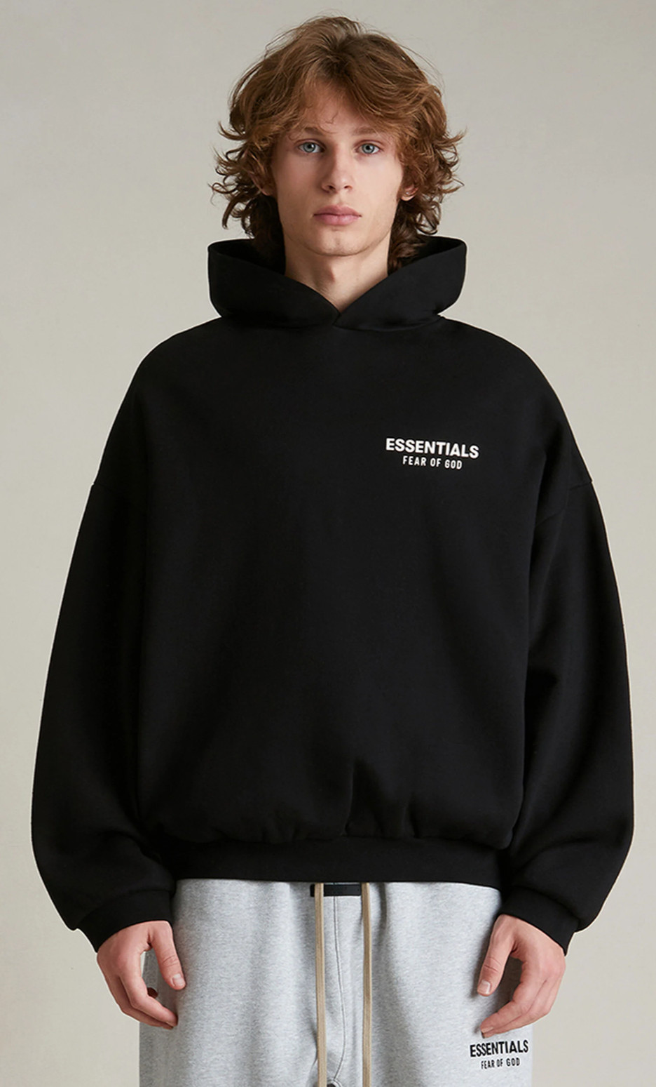 Fear of God Essentials Fleece Hoodie 2024 Black Authentic New Size SMALL