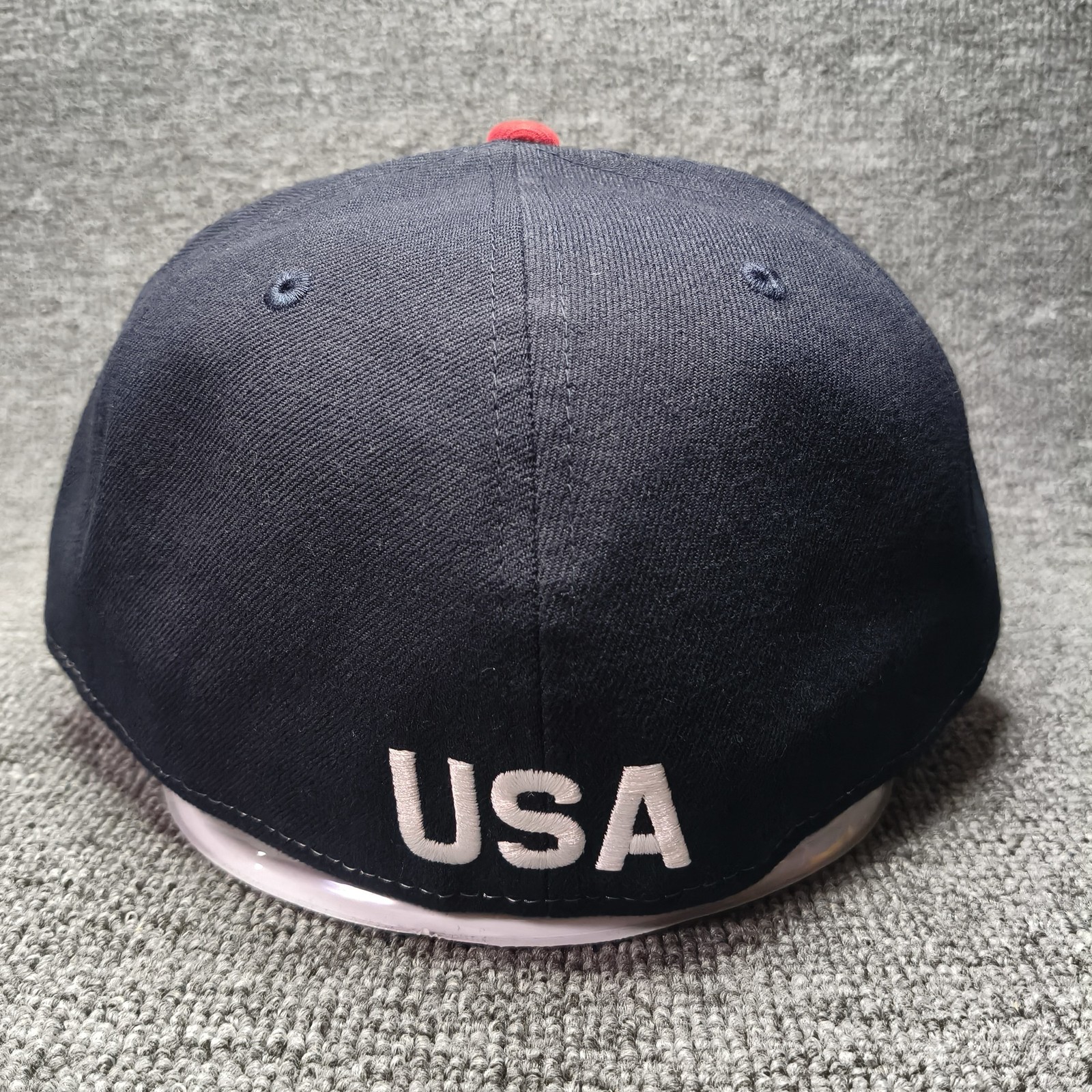 New Era USA 59FIFTY Fitted Flat Brim Red White Blue Hat 7 1 2
