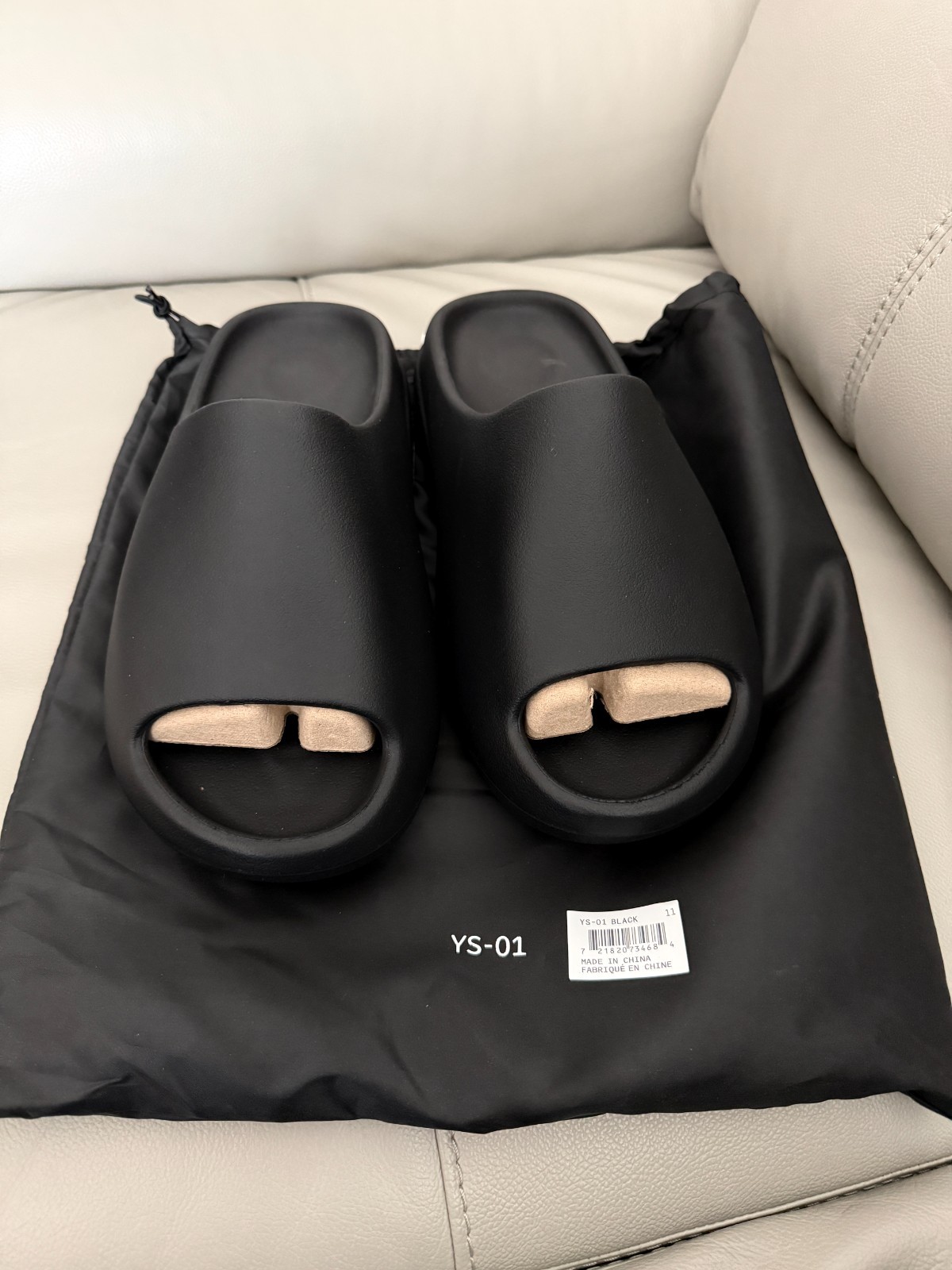 Yeezy Slide YZY YS-01 Black AUTHENTIC NEW 100% Authentic Sizes 9-12 Mens