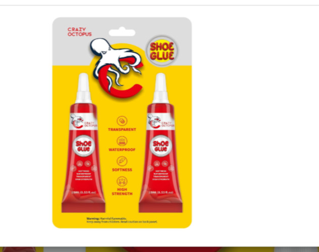 Shoe Glue, Strong, Clear Shoe Repair Glue for Sneakers, Boots, Handbags, Soles,