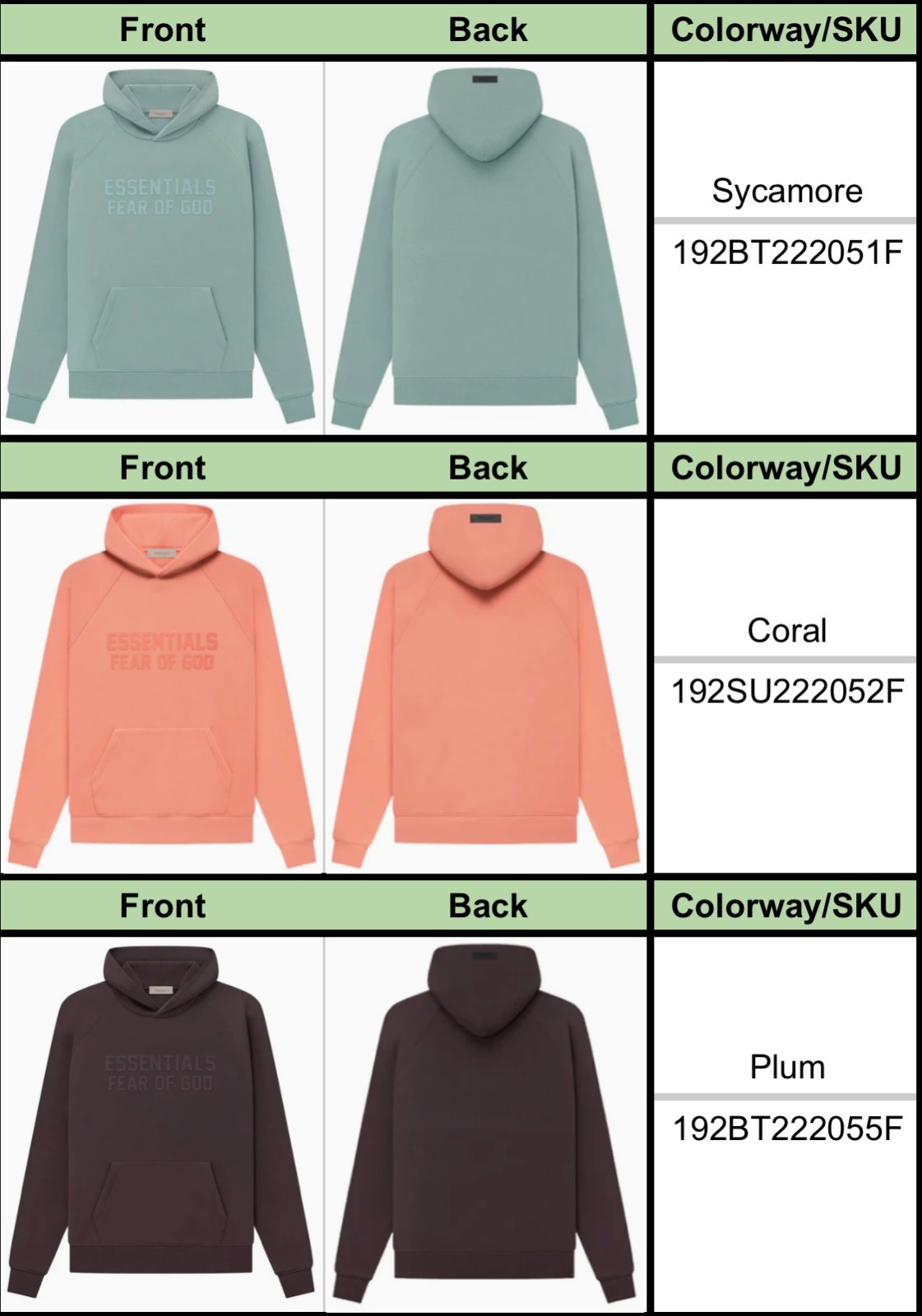 Fear Of God Essentials Hoodies – AUTHENTIC – All Colors and Sizes