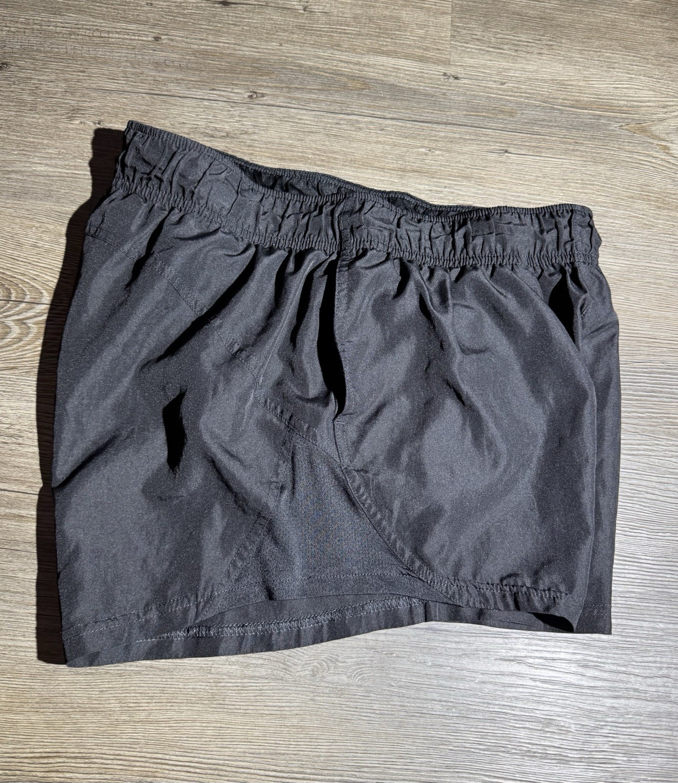 Athletic Works Women’s Running Shorts Black Size M 8-10 Built In Brief Lined