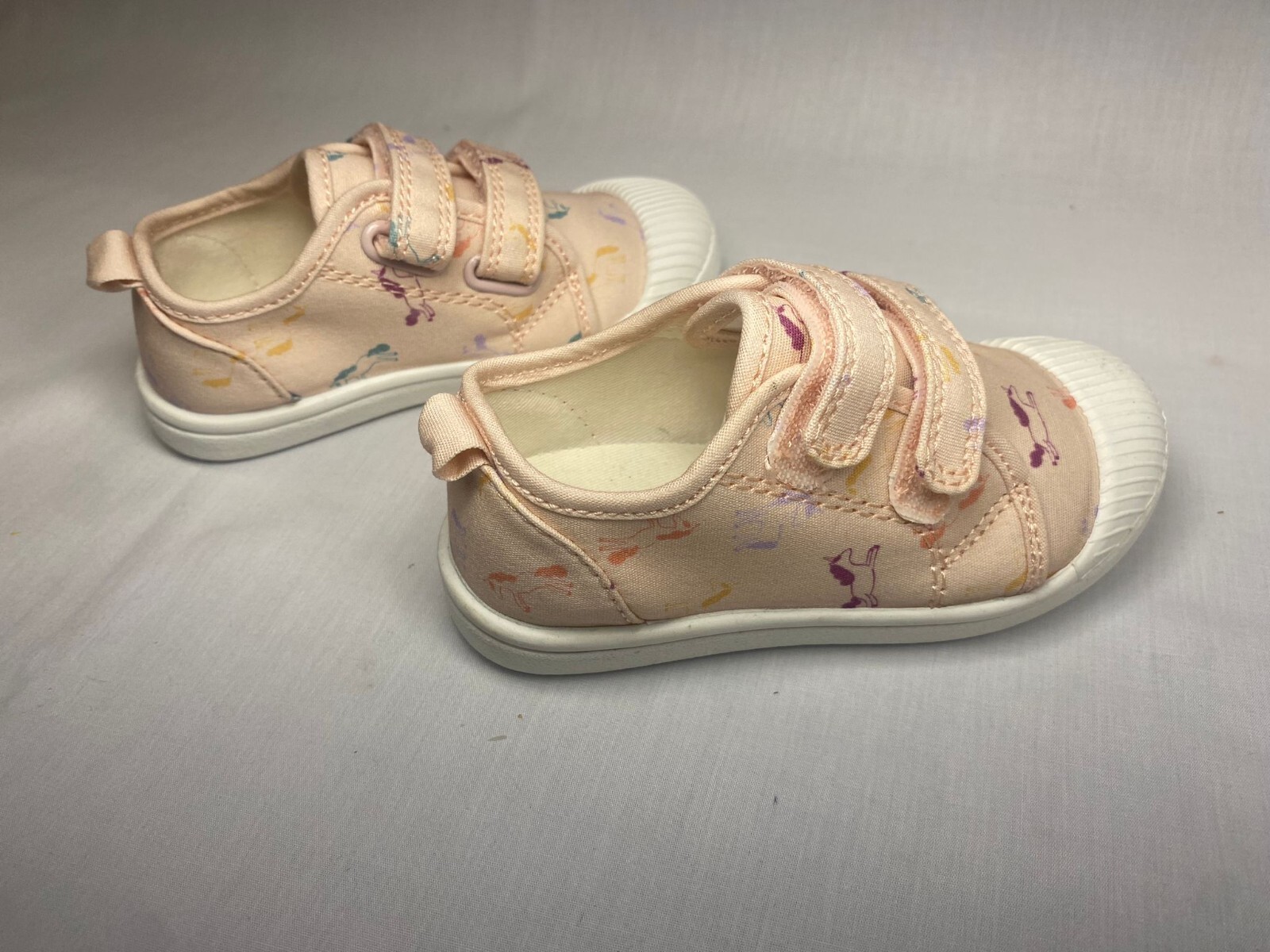 Cat & Jack Toddler Pink Multi Unicorn Print Sneakers | Flat Parker Style
