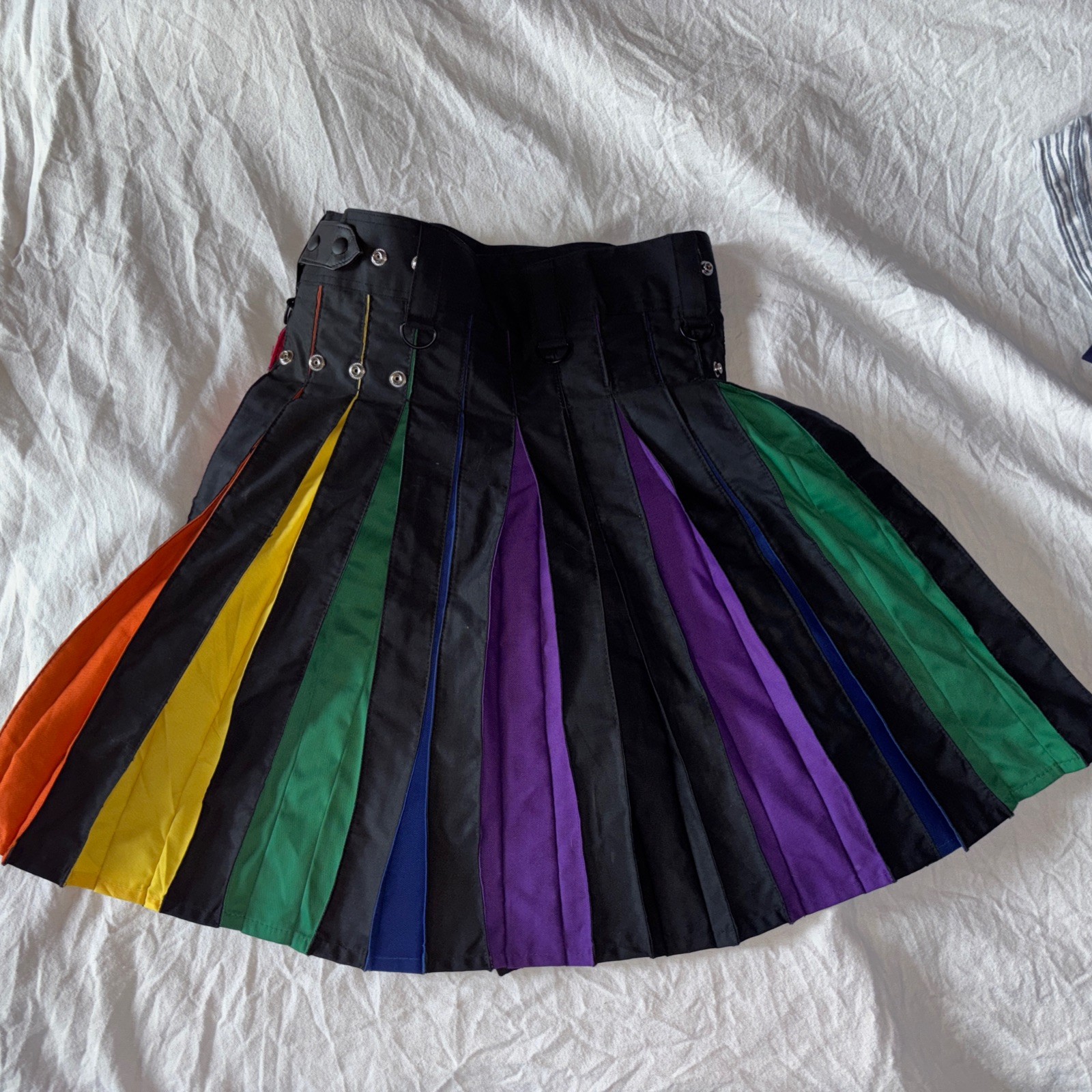 All Kilts Sport Kilts Black Rainbow 30 Excellent Pride LGBTQ+