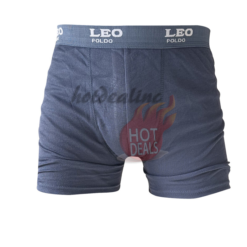 Men’s 6 Pack Boxer Briefs 100% Cotton Comfort Stretch Waistband Underwear S-XL